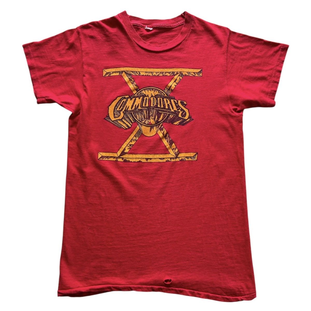 Band Tees × Vintage Vintage 1980 Commodores tour shirt Size US S / EU 44-46 / 1 - 1 Thumbnail