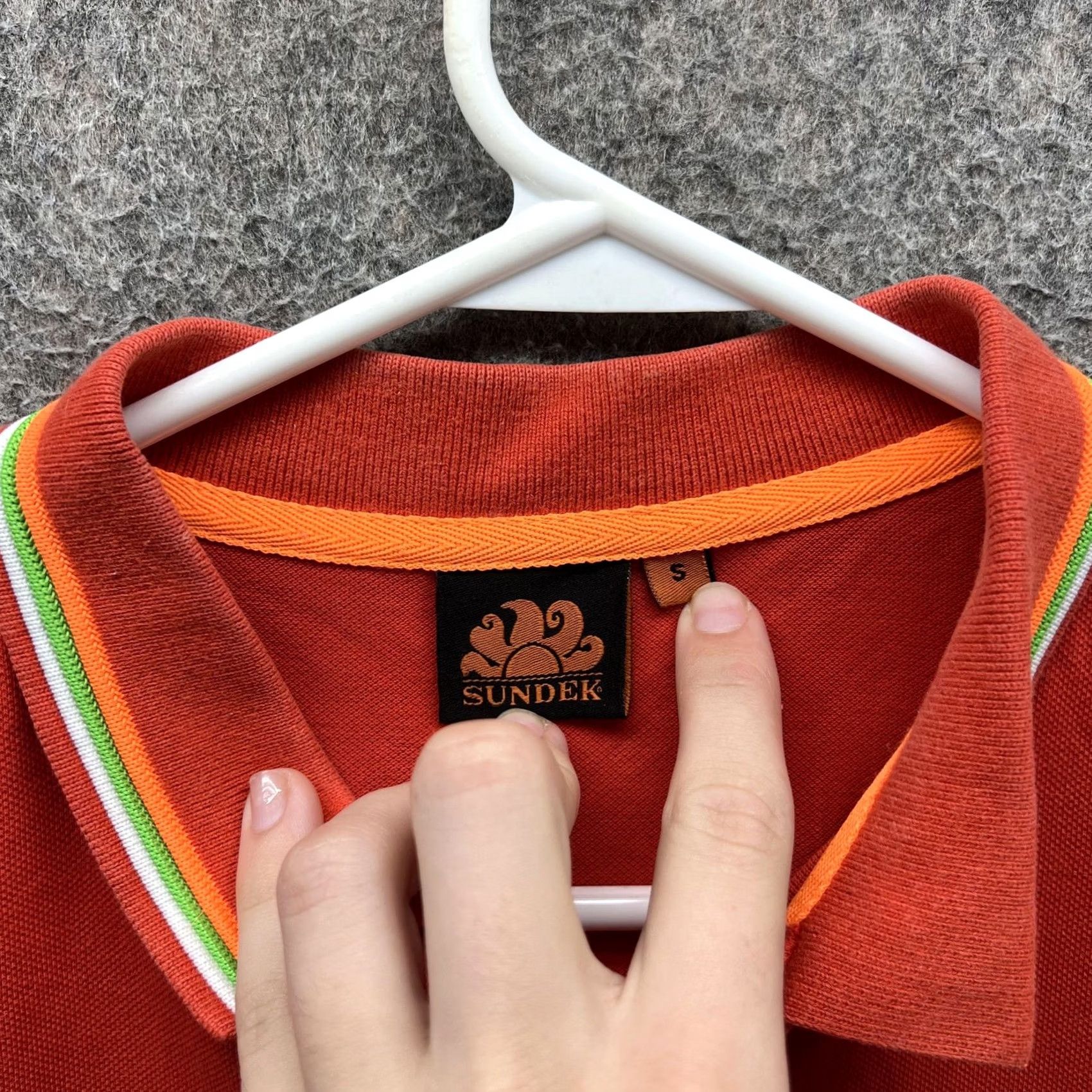 Sundek Sundek Polo Shirt Mens Small Orange Solid Tipped Collar Short Sleeve Casual Shirt Mens Small Orange Solid with Tipped Collar Size US S / EU 44-46 / 1 - 7 Thumbnail