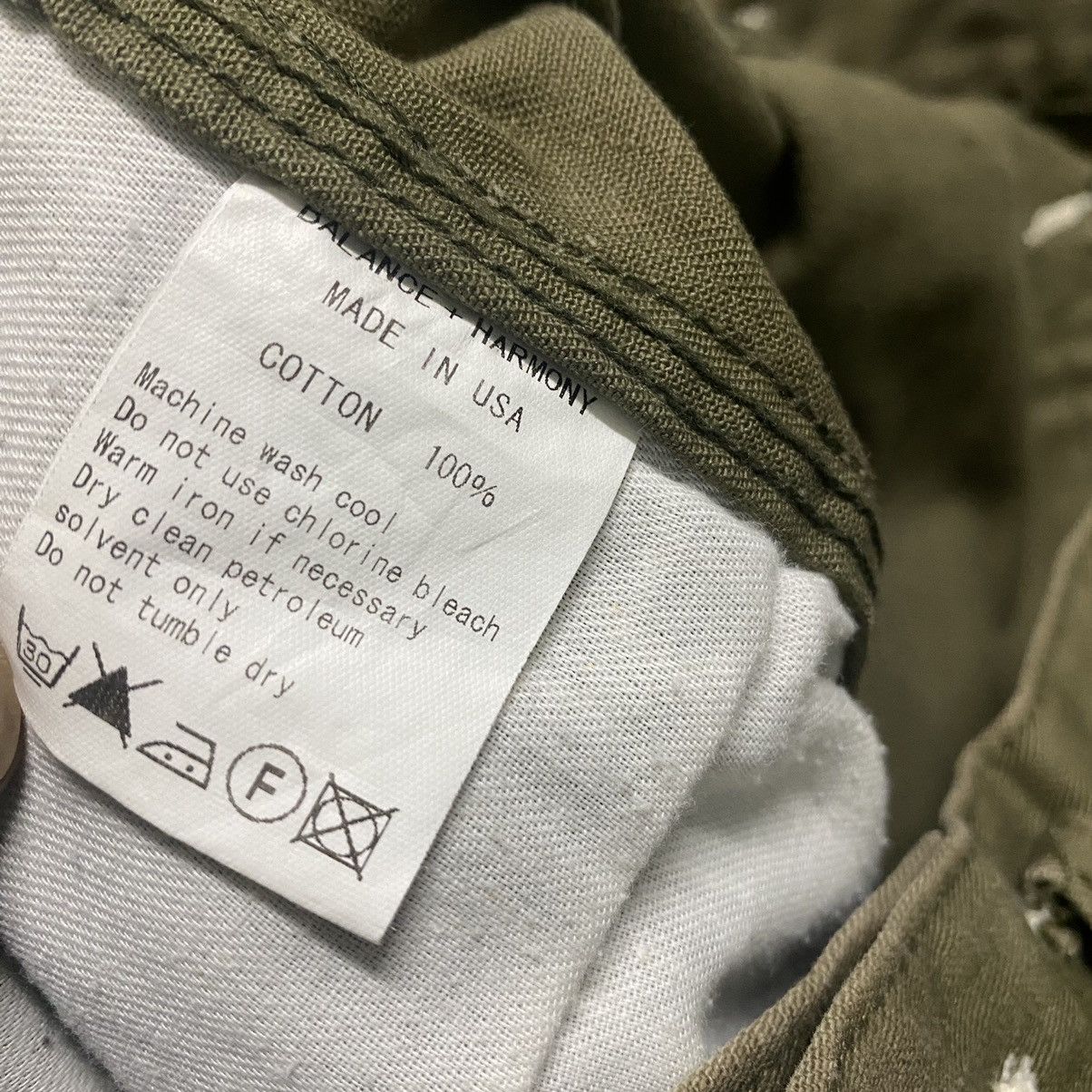 Vintage BALANCE+HARMONY KEMPEL Union Made HBT Work Pants Sunfaded Size US 30 / EU 46 - 18 Thumbnail