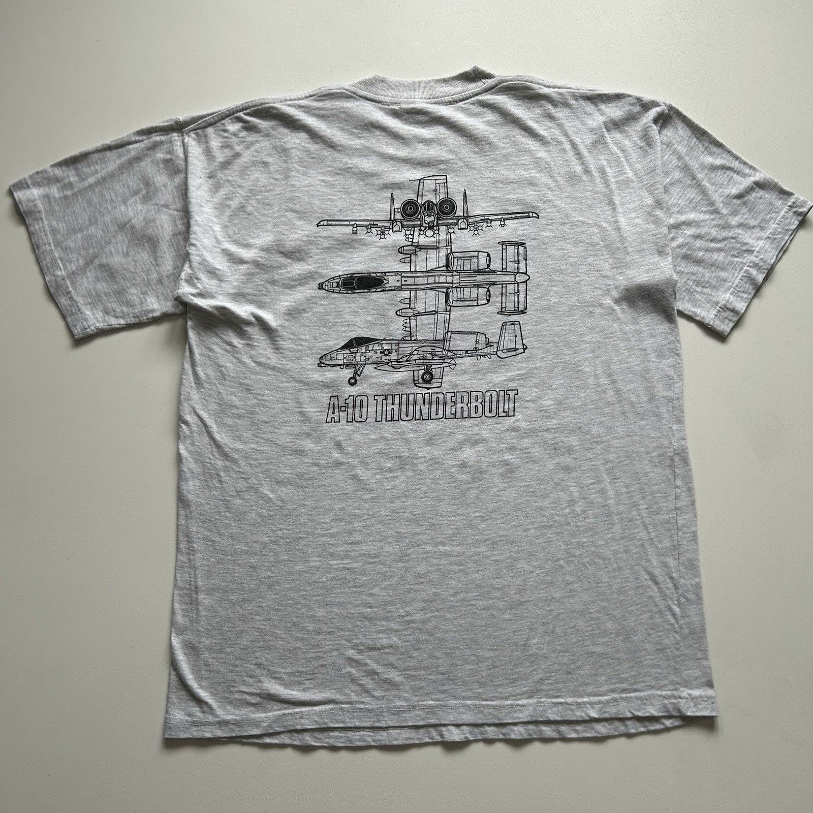 Vintage Vintage A-10 Warthog T-Shirt XL 90s USA Military Plane Art Size US XL / EU 56 / 4 - 3 Thumbnail