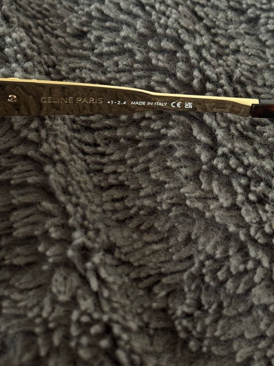 Celine Celine Triomphe Metal Oval Sunglasses Size ONE SIZE - 4 Thumbnail