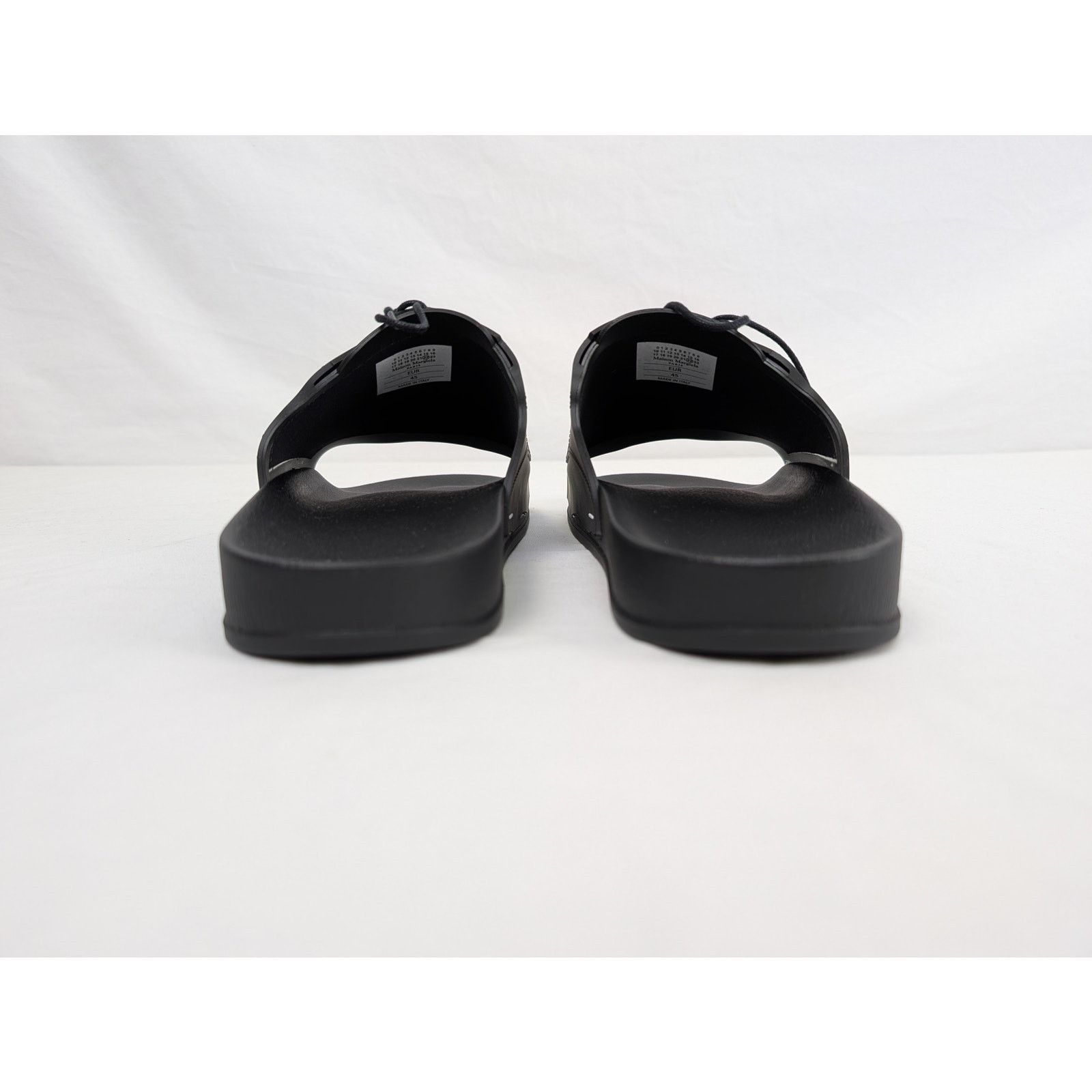 Maison Margiela o1rshd1 Pool Slides Slipper in Black Size US 12 / EU 45 - 10 Thumbnail