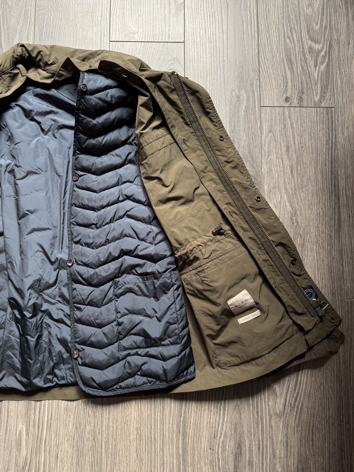 Beams Japan M.I.D.A x Beams Japan Olive Nylon Short M-65 2 in1 Jacket 48 Size US M / EU 48-50 / 2 - 5 Thumbnail