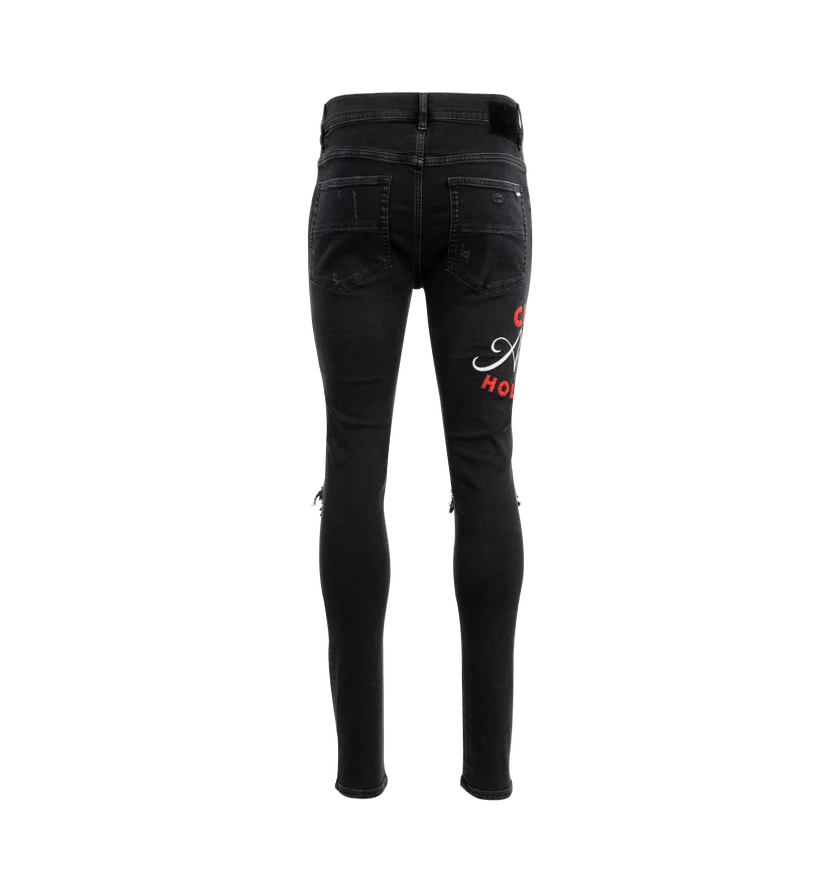Amiri o1h1sh11225 Club Amiri Mx1 Jean in Black Size US 36 / EU 52 - 2 Thumbnail