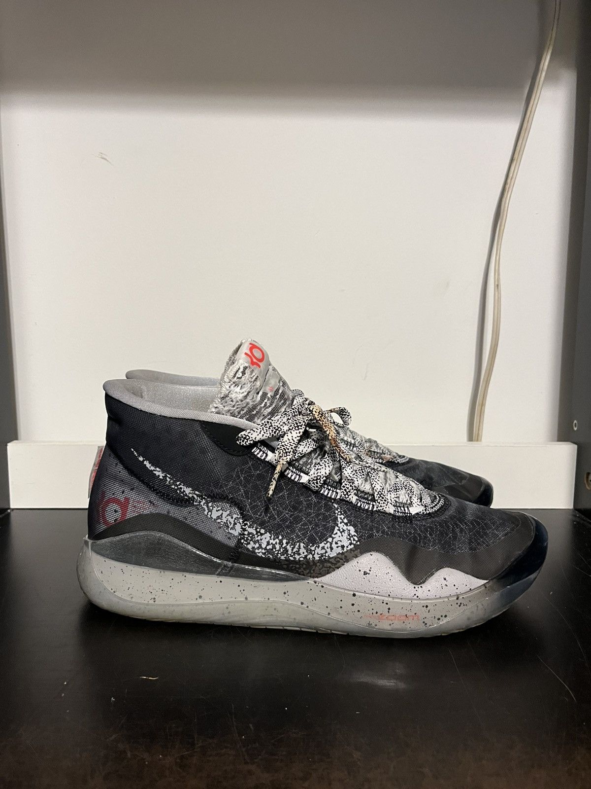 Nike Nike Zoom KD Kevin Durant 12 Black Cement Men’s AR4229-002 Size US 10.5 / EU 43-44 - 1 Thumbnail