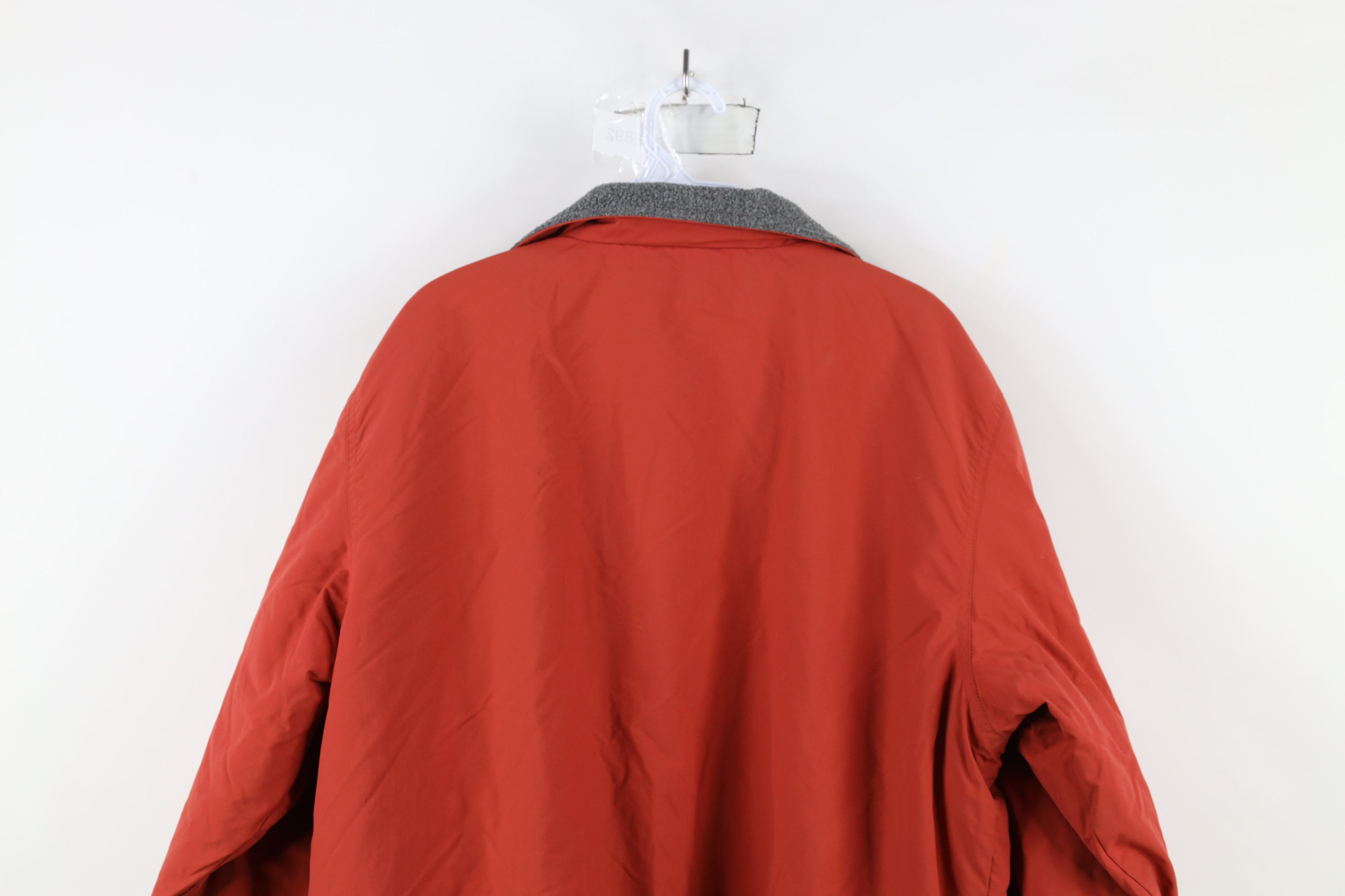 L.L. Bean × Vintage Vintage LL Bean Fleece Lined Full Zip Bomber Jacket Orange Size US L / EU 52-54 / 3 - 13 Thumbnail