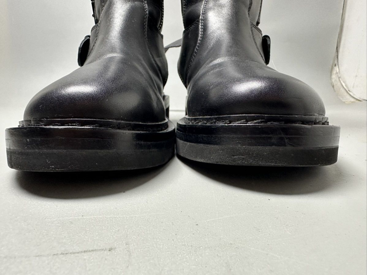 Ann Demeulemeester Ann Demeulemeester— Leather Moto Biker Boots Size US 5 / IT 35 - 11 Thumbnail