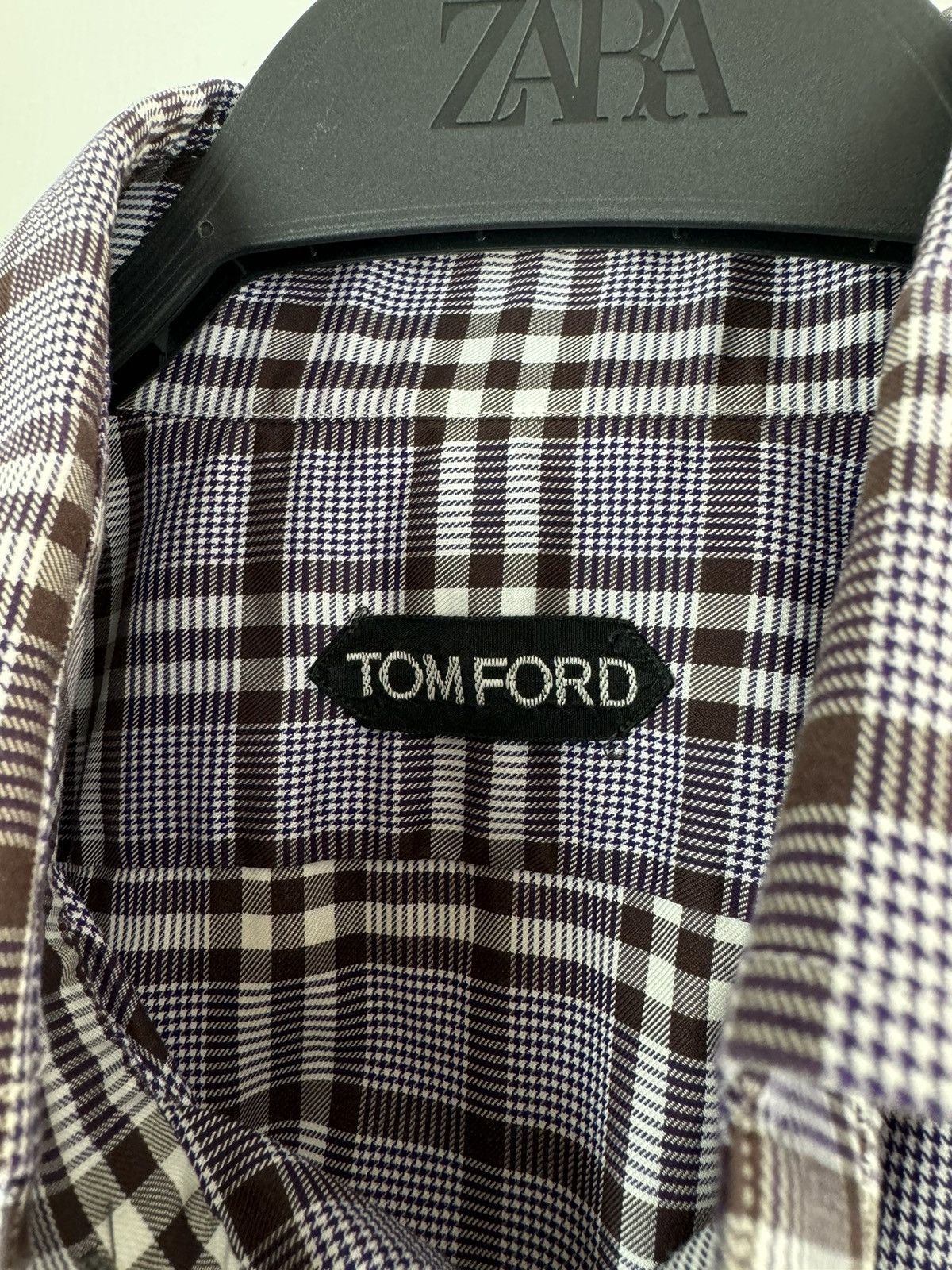 Tom Ford Tom Ford Check L/S Shirt Size US M / EU 48-50 / 2 - 6 Thumbnail