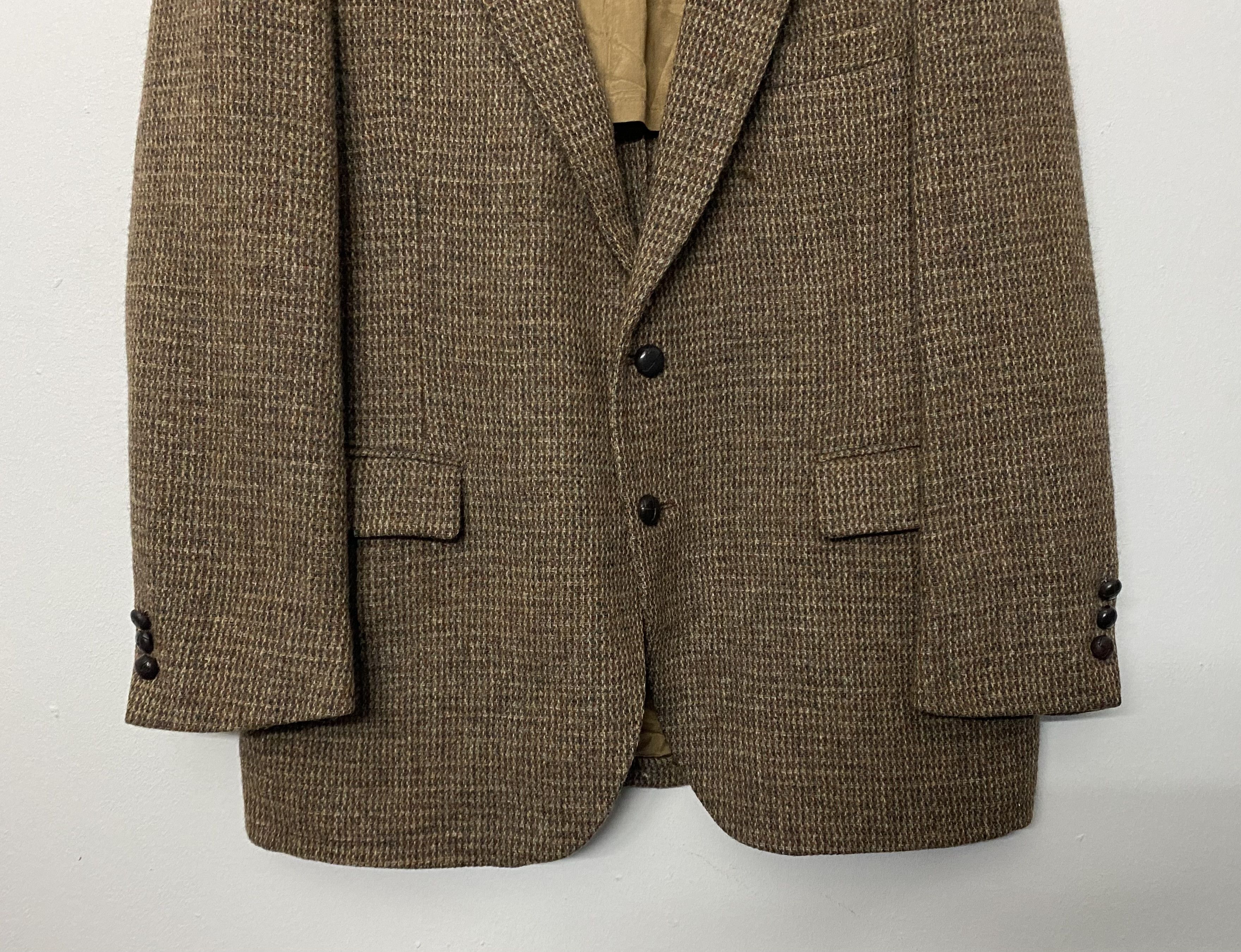 Harris Tweed Vintage Harris Tweed 100% Pure Scottish Wool Blazer Jacket Size US L / EU 52-54 / 3 - 4 Thumbnail
