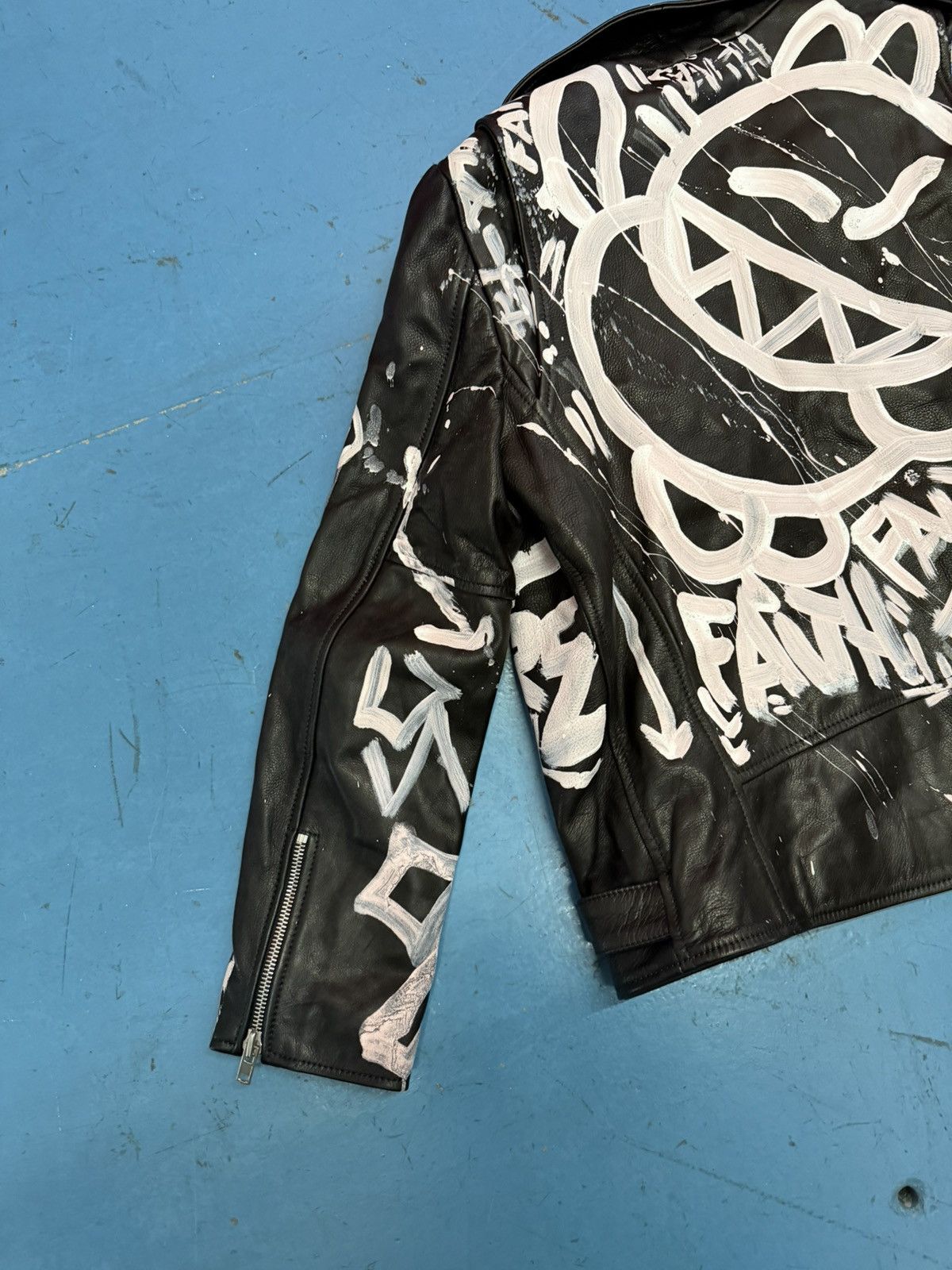 Faith Connexion FAITH CONNEXION GRAFFITI BIKER JACKET Size US L / EU 52-54 / 3 - 6 Thumbnail