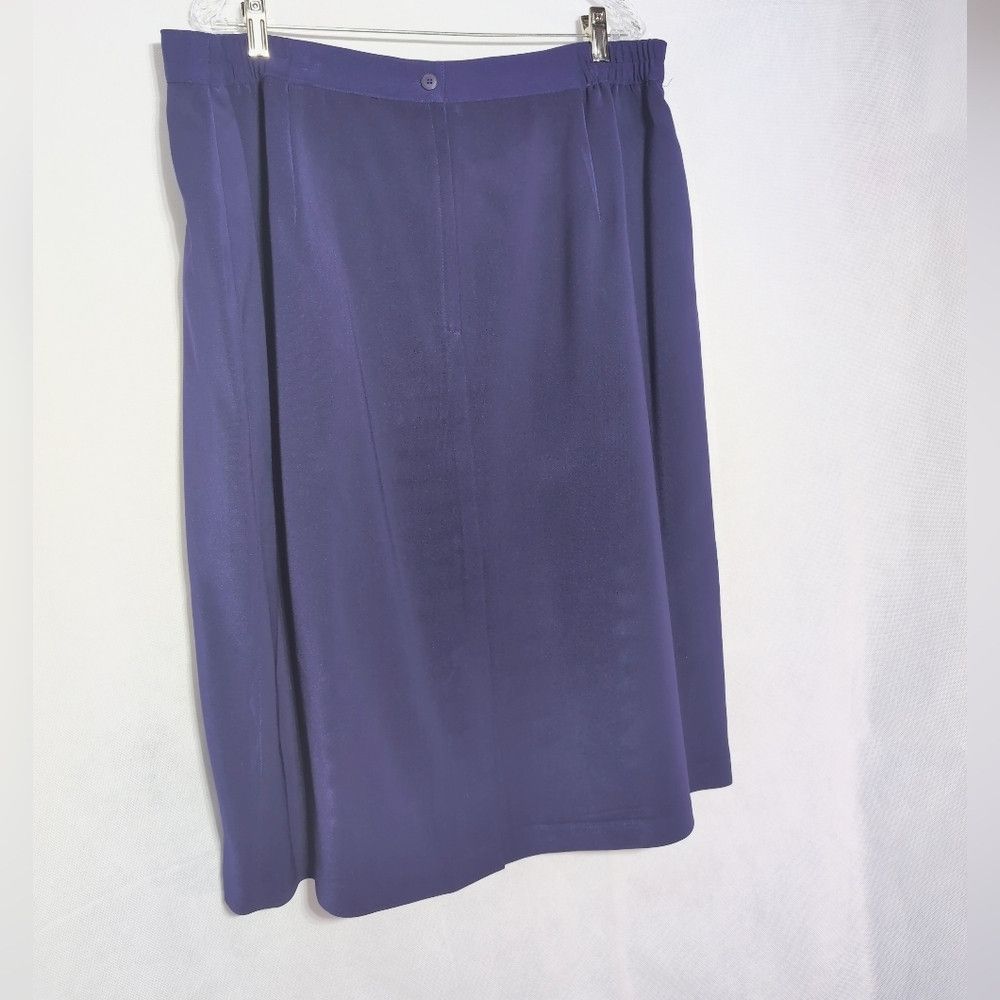Other Vintage Elegant Purple Women's 20W Jacket & Skirt Suit Set Size 3XL / US 20-22 - 8 Thumbnail