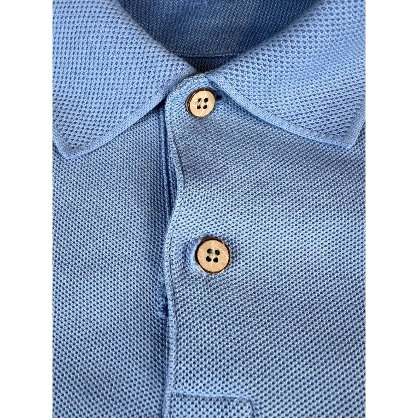 Tommy Bahama Tommy Bahama Polo Mens Large Light Blue Swordfish Logo Short Sleeve Shirt Beach Classic Outdoor Regular Fit Mens Size US L / EU 52-54 / 3 - 7 Thumbnail