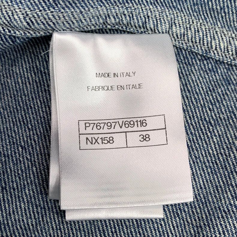 Chanel Chanel 24 blue cotton diamond buckle long-sleeved denim jac Size XS / US 0-2 / IT 36-38 - 8 Thumbnail