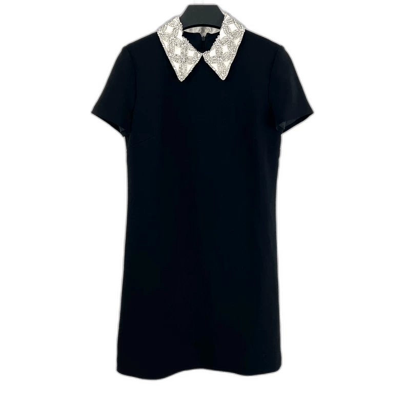 Prada Miumiu Short Sleeve Embellished Dress Size S / US 4 / IT 40 - 1 Thumbnail