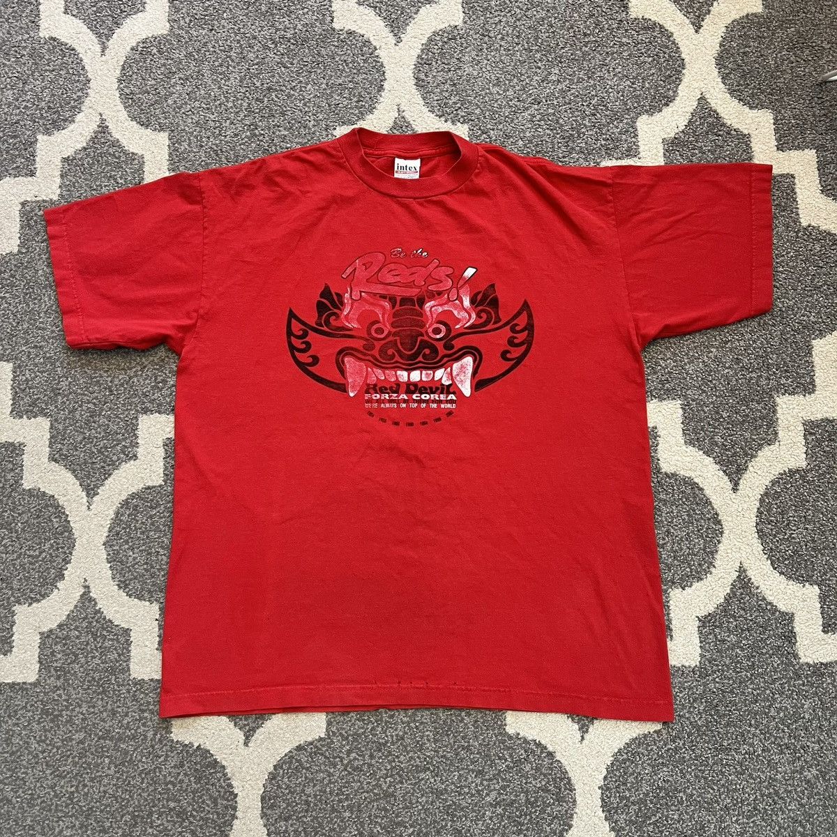 Vintage vintage red devil forza corea graphic tee Size US XL / EU 56 / 4 - 1 Thumbnail