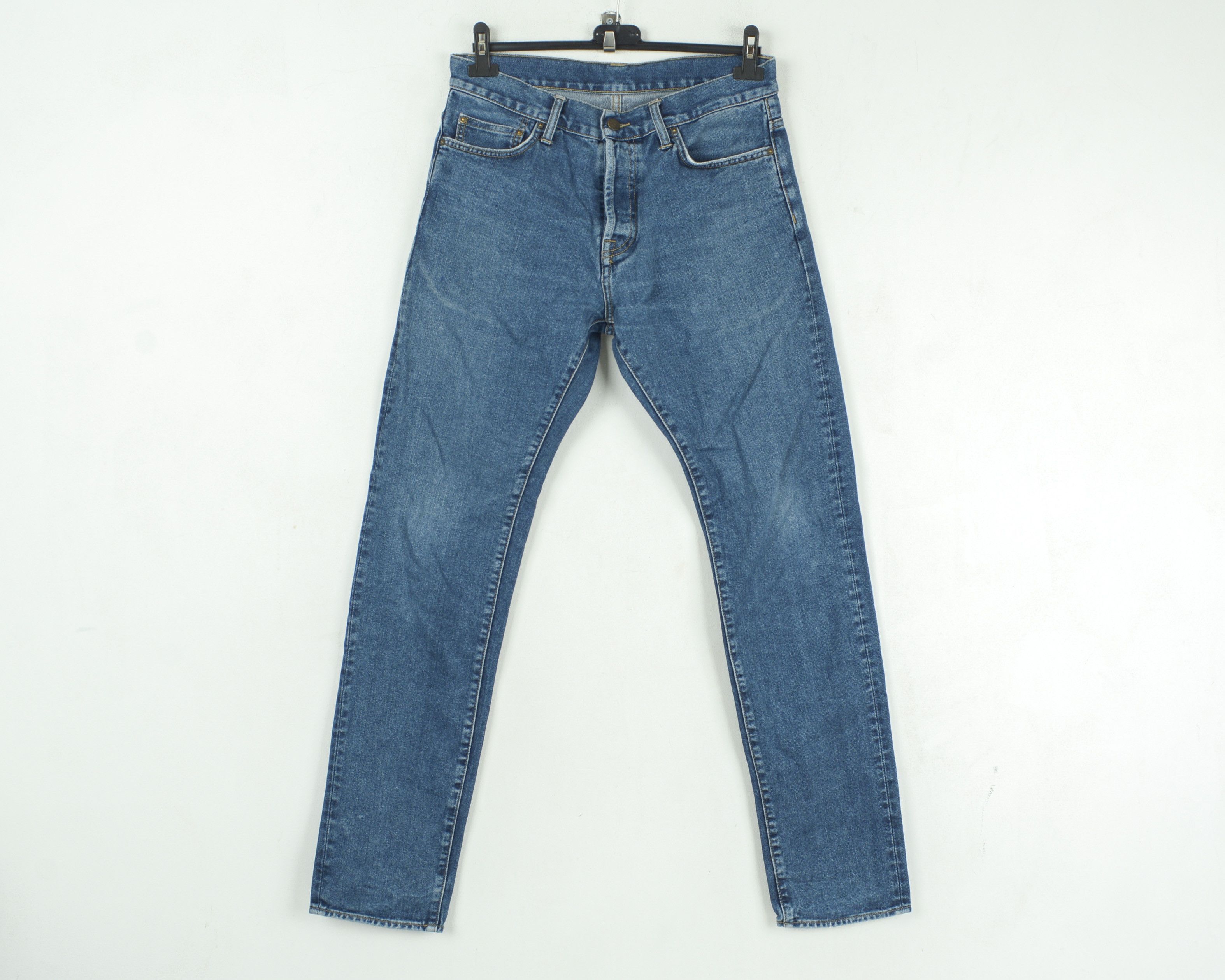 Carhartt Wip 13.5 oz Maitland denim Klondike Pant W38 L34 Reg Taper Jeans Size US 32 / EU 48 - 1 Thumbnail