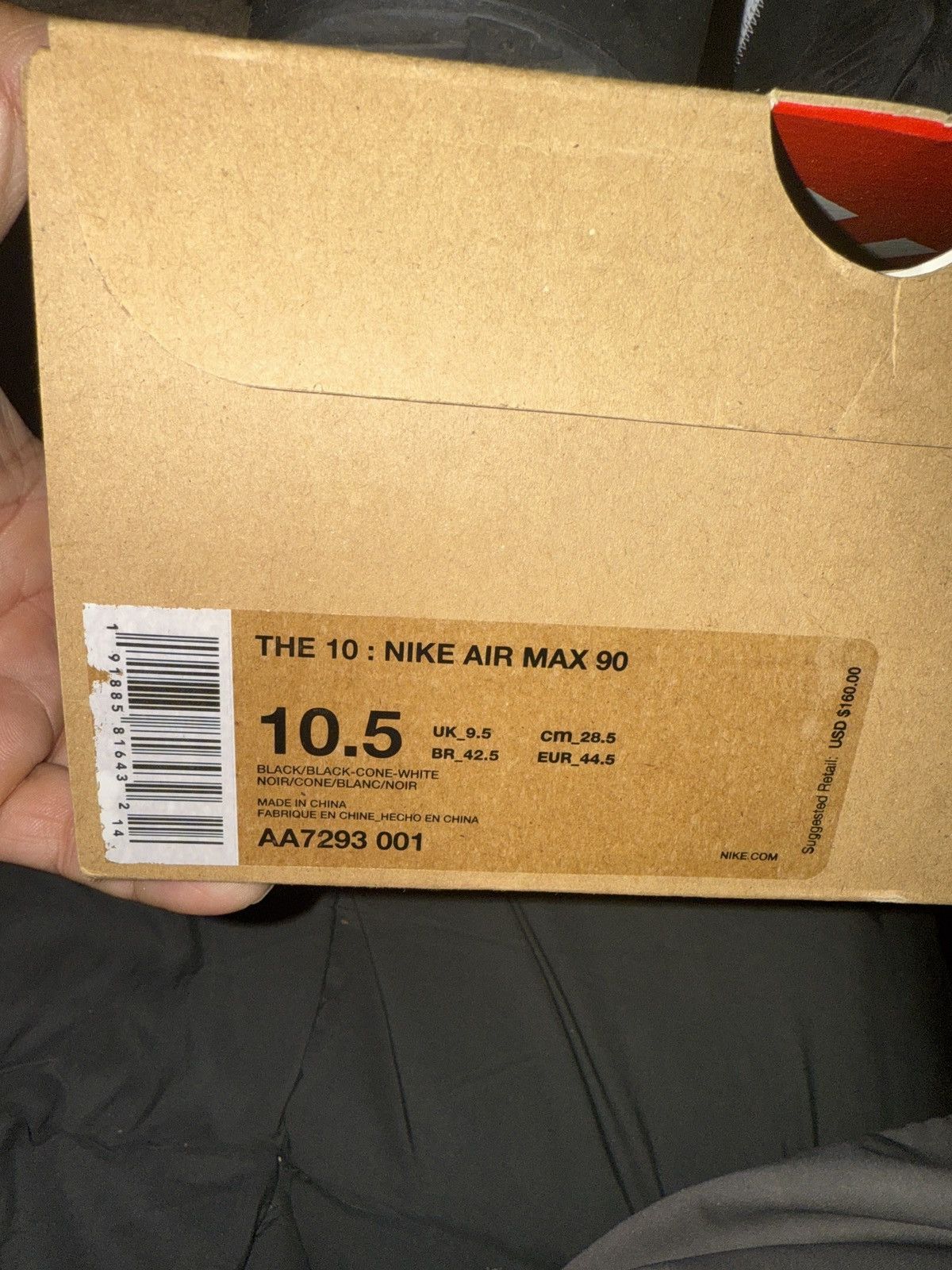 Nike × Off-White Nike x Off-White Air Max 90 Black 10.5 Size US 10.5 / EU 43-44 - 5 Thumbnail