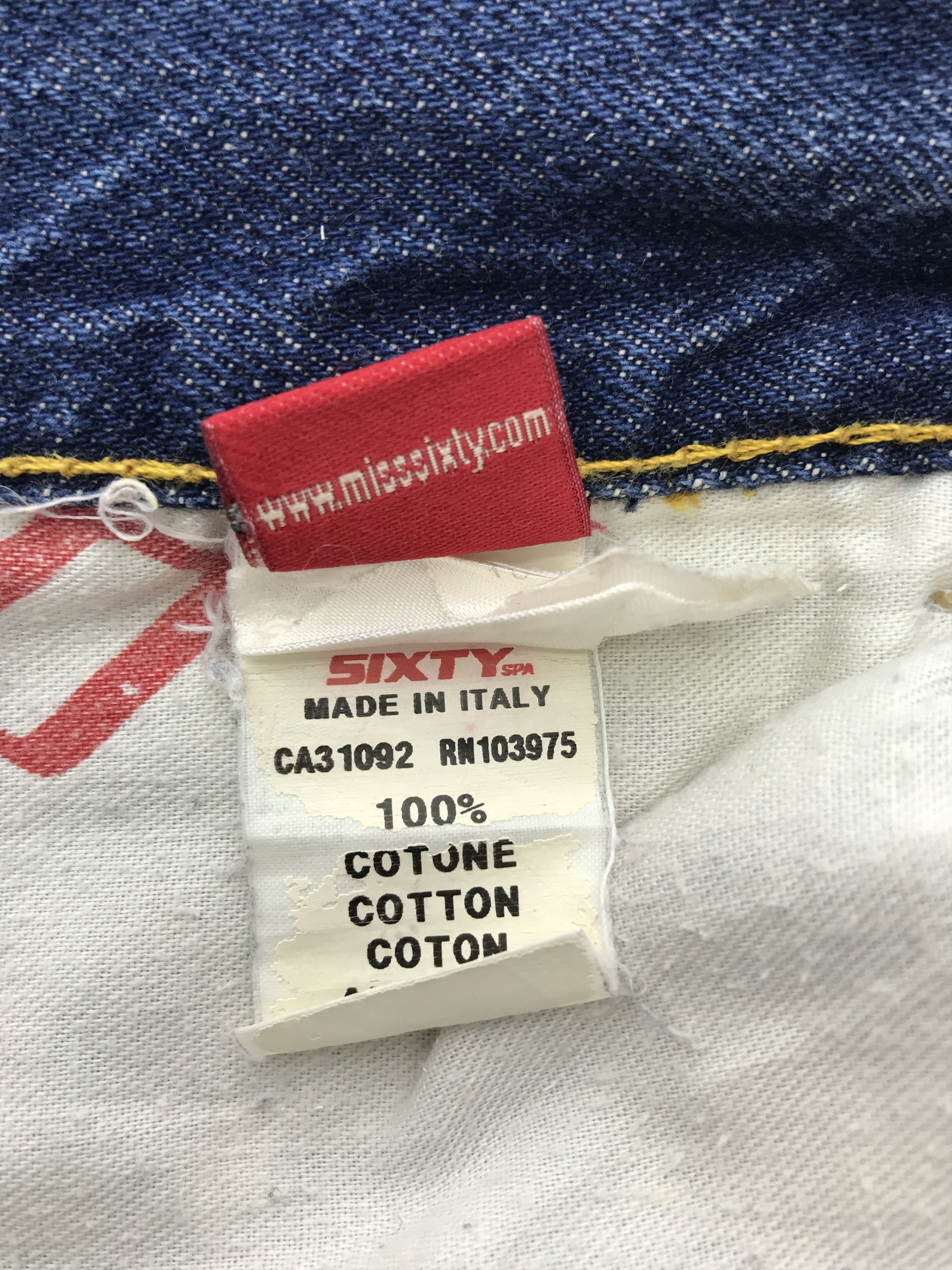 Miss Sixty Vintage Miss Sixty Flare Jeans Size 28" / US 6 / IT 42 - 12 Thumbnail
