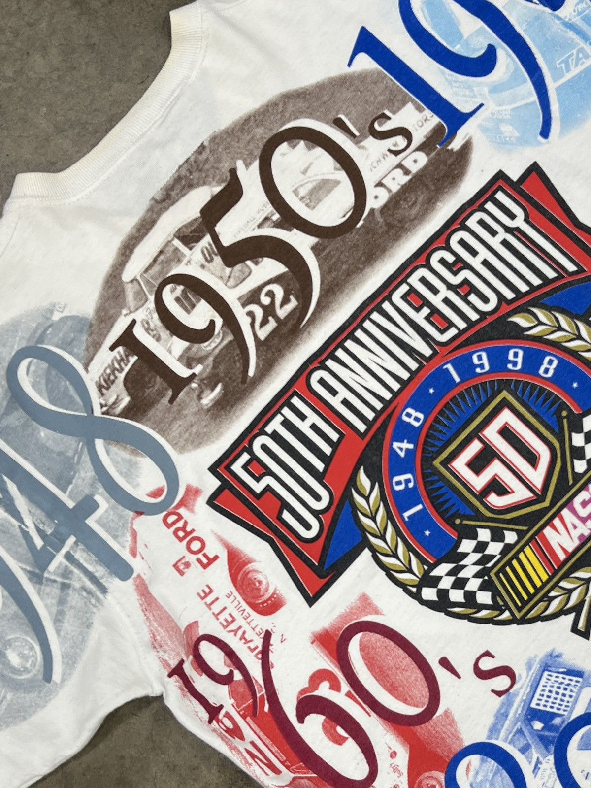 NASCAR Vintage NASCAR AOP 1998 50th Anniversary High Tides Large Size US L / EU 52-54 / 3 - 4 Thumbnail