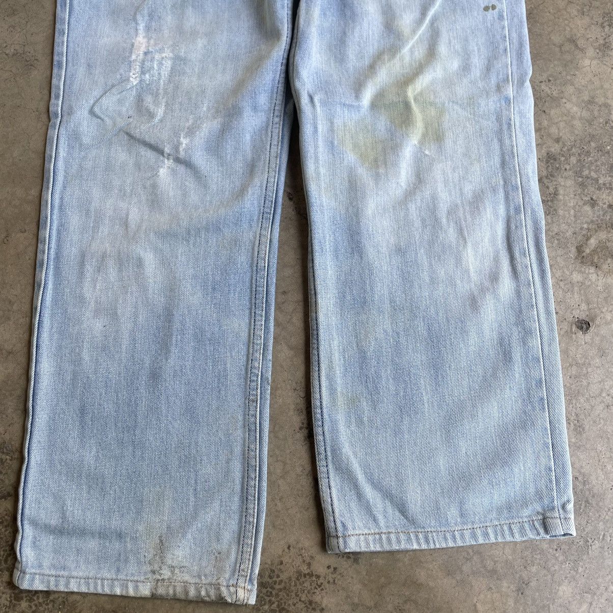 Levi's 🔥Vintage Levis 533 Stoned Washed Ripped Denim Jeans Size US 33 - 3 Thumbnail