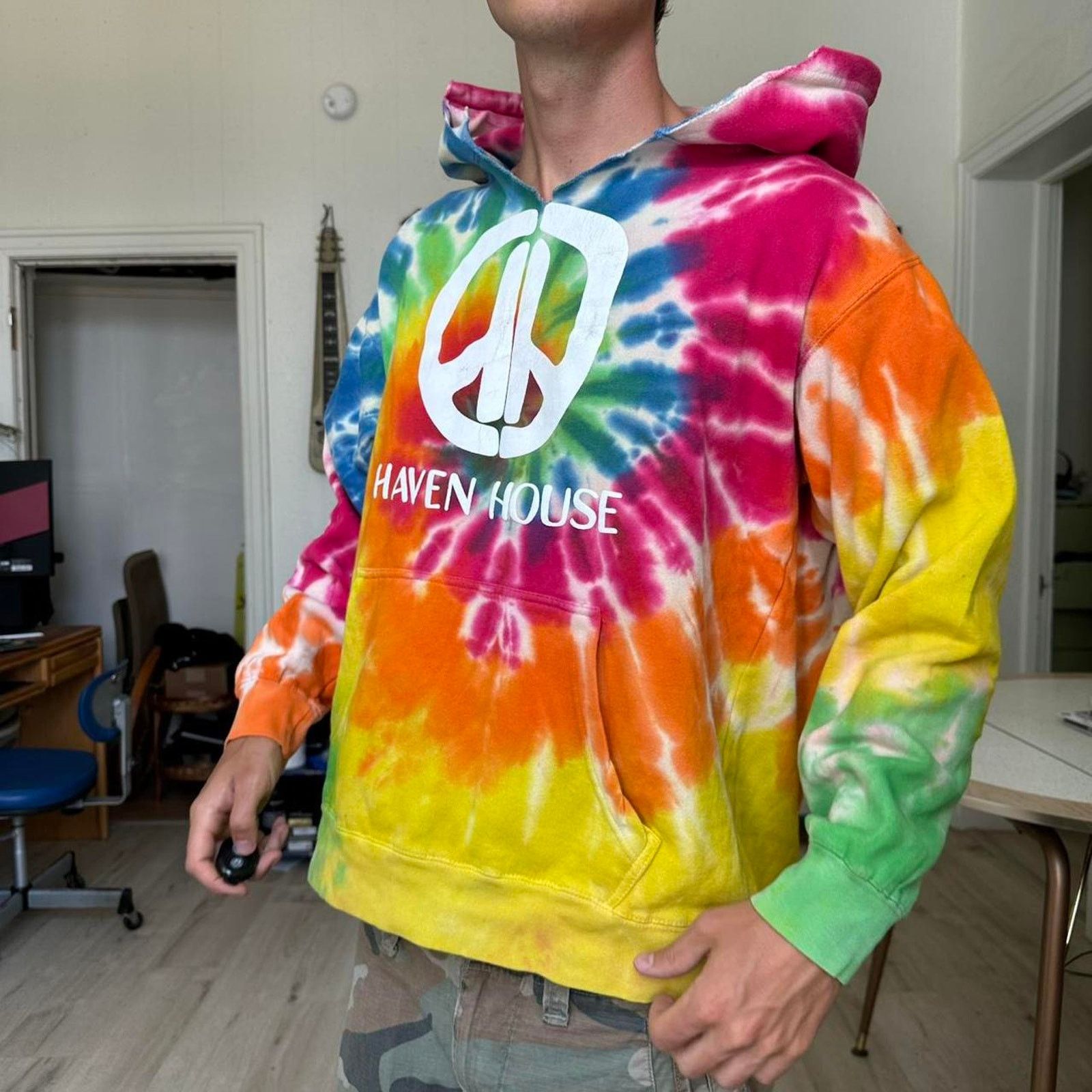 Other Haven House Los Angeles Tie Dye Peace Sweatshirt Hoodie Size US L / EU 52-54 / 3 - 1 Thumbnail