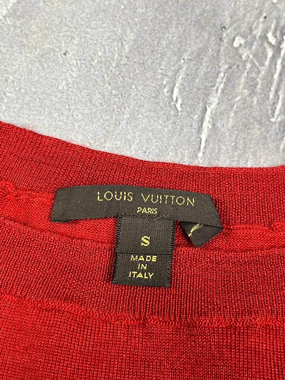 Louis Vuitton Louis Vuitton Red Wool Cashmere Silk Sweater Knit Buttons Size S / US 4 / IT 40 - 4 Thumbnail