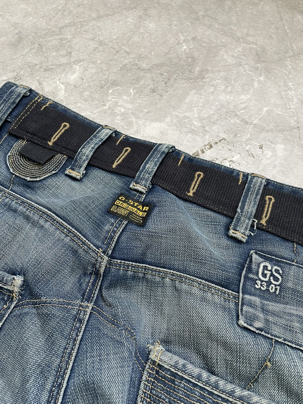 G-Star G Star Raw baggy wide leg Junya Watanabe style jeans pants Size US 33 - 9 Thumbnail