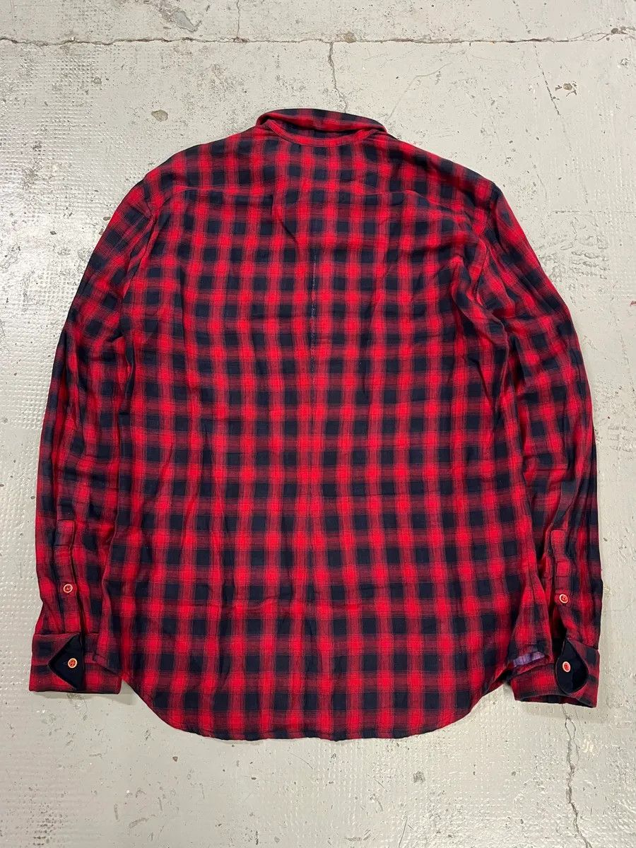 Marithe + Francois Girbaud 2000s Marithé + François Girbaud Red Black Plaid Cotton Shirt Size US M / EU 48-50 / 2 - 6 Thumbnail