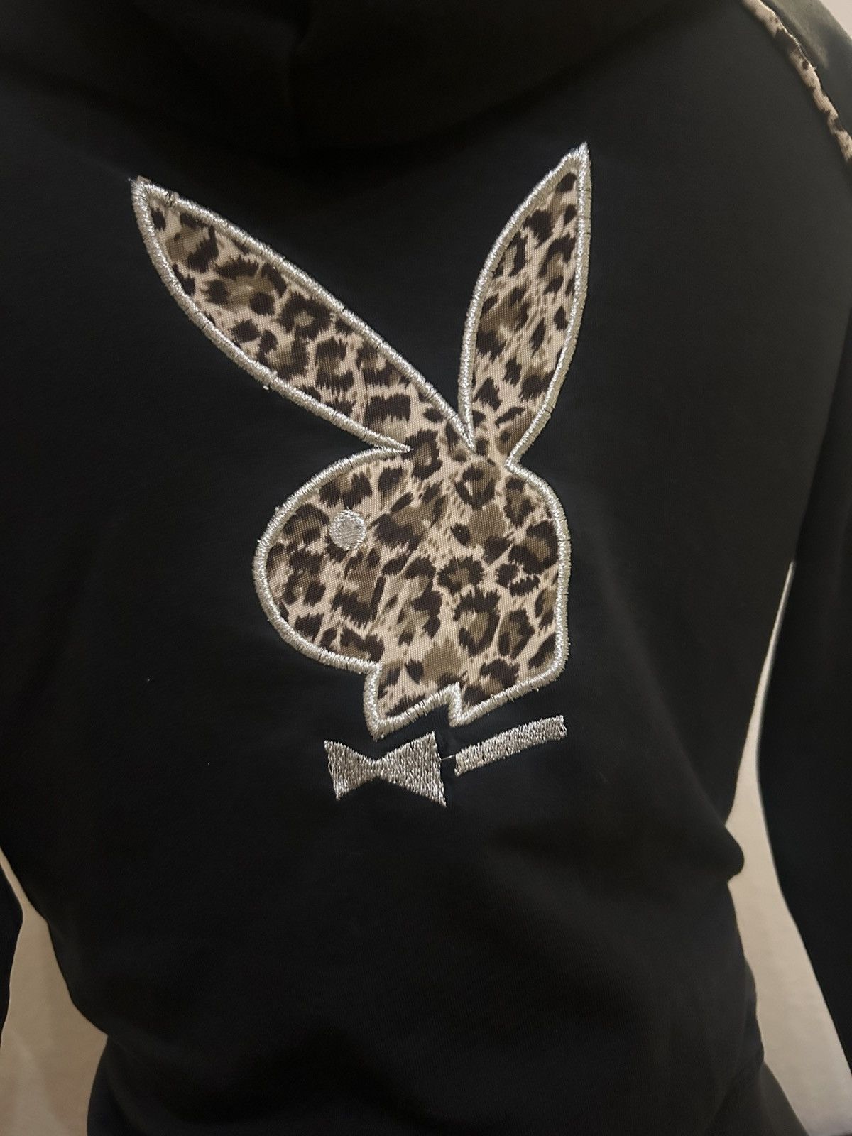 Playboy Vintage 90s/2000s Playboy Leopard Print Zip Up Size M / US 6-8 / IT 42-44 - 3 Thumbnail