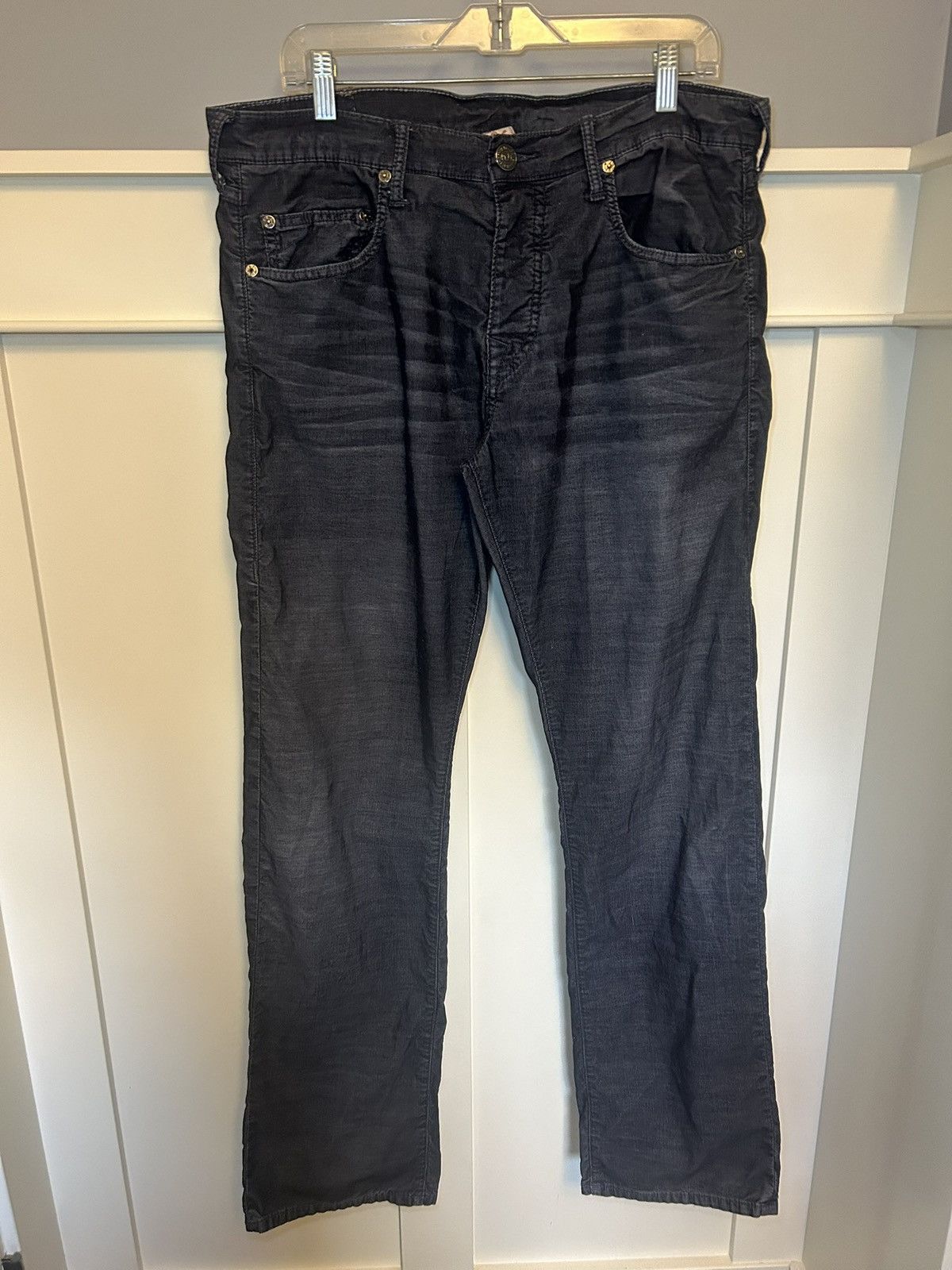 True Religion Vintage True Religion micro corduroy straight pants Size US 34 / EU 50 - 2 Thumbnail