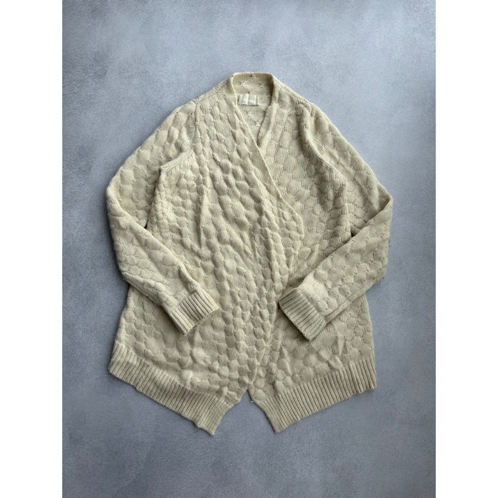 Zadig & Voltaire VTG Zadig&Voltaire Beige Knitted DapheeAln Wool Cardigan Swe Size M / US 6-8 / IT 42-44 - 1 Thumbnail