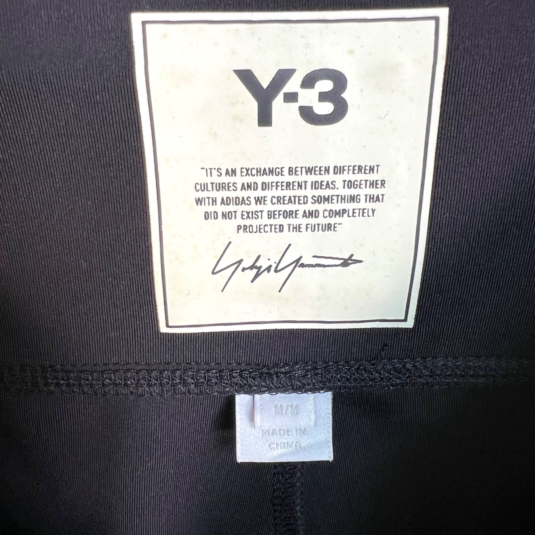 Y-3 Y-3 Womens Black High-Rise Leggings Designed By Yohji Yamamoto Medium Leggings Womens Black High-Rise Size 32" / US 10 / IT 46 - 3 Thumbnail
