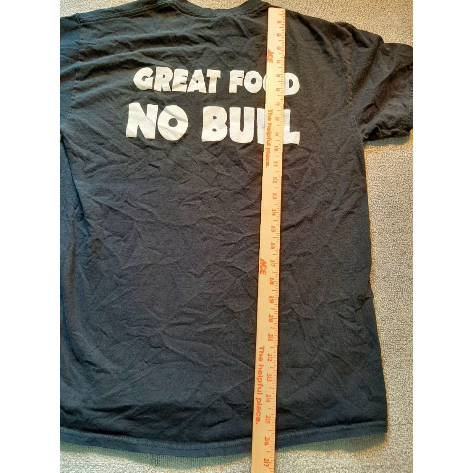 Vintage Buffalo Wings & Rings Restaurant Employee Shirt Adult Medium M Black Port and Company Shirt T-Shirt Men Short Sleeve Uniform Top Size US M / EU 48-50 / 2 - 3 Thumbnail