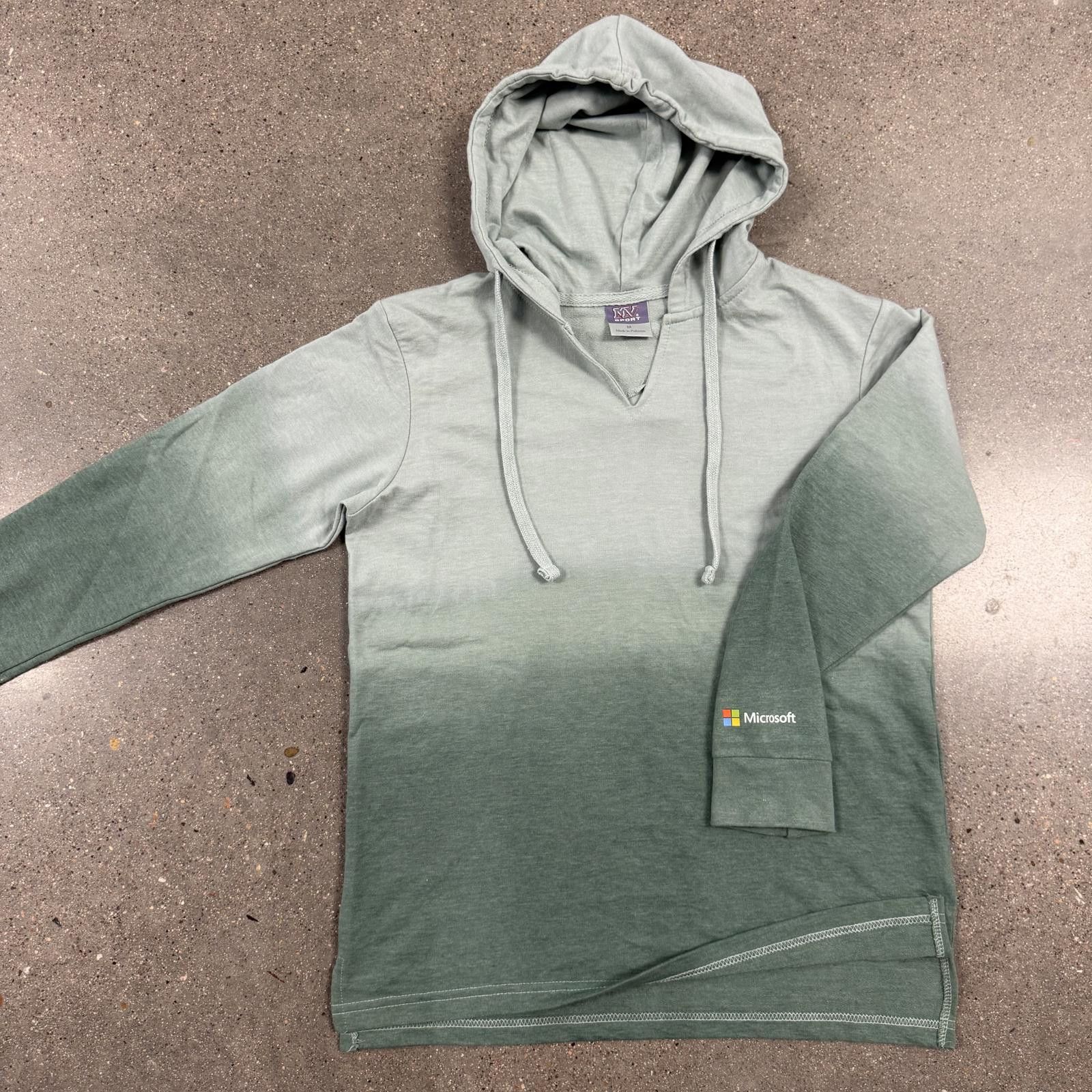 Microsoft Rare Vtg Microsoft Logo Employee Hoodie Two Tone Green - M Size US M / EU 48-50 / 2 - 1 Thumbnail