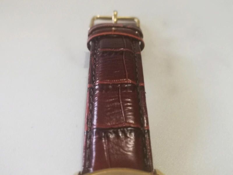 Designer Rotary men's gold dial brown wind movement watch Size ONE SIZE - 3 Thumbnail