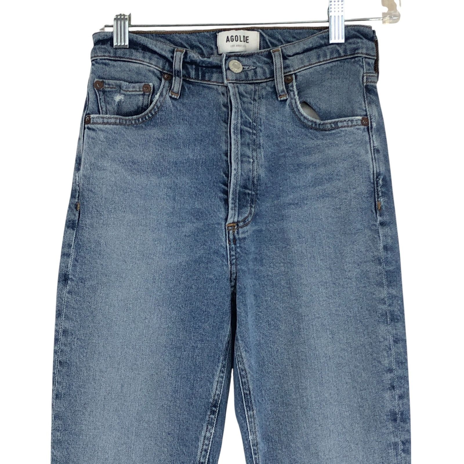 Agolde Agolde Size 24 Jeans Nico Button Fly High Rise Slim Fit Size 26" / US 2 / IT 38 - 2 Thumbnail