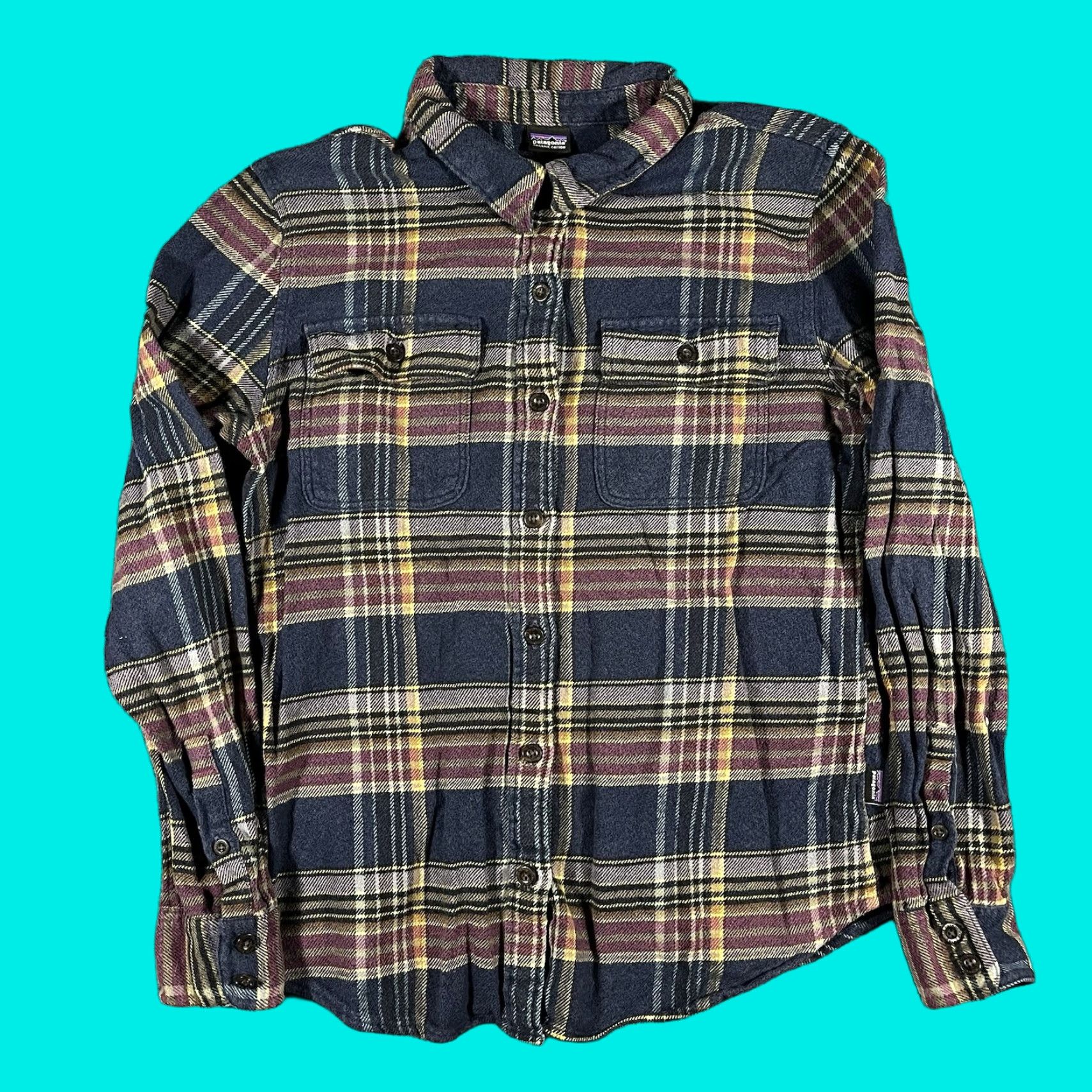 Patagonia Patagonia Shirt Womens Small Plaid Flannel Cotton Long Sleeve Button-Up Modern Outdoors Casual Travel Autumn Winter Spring | Womens Size S / US 4 / IT 40 - 1 Thumbnail