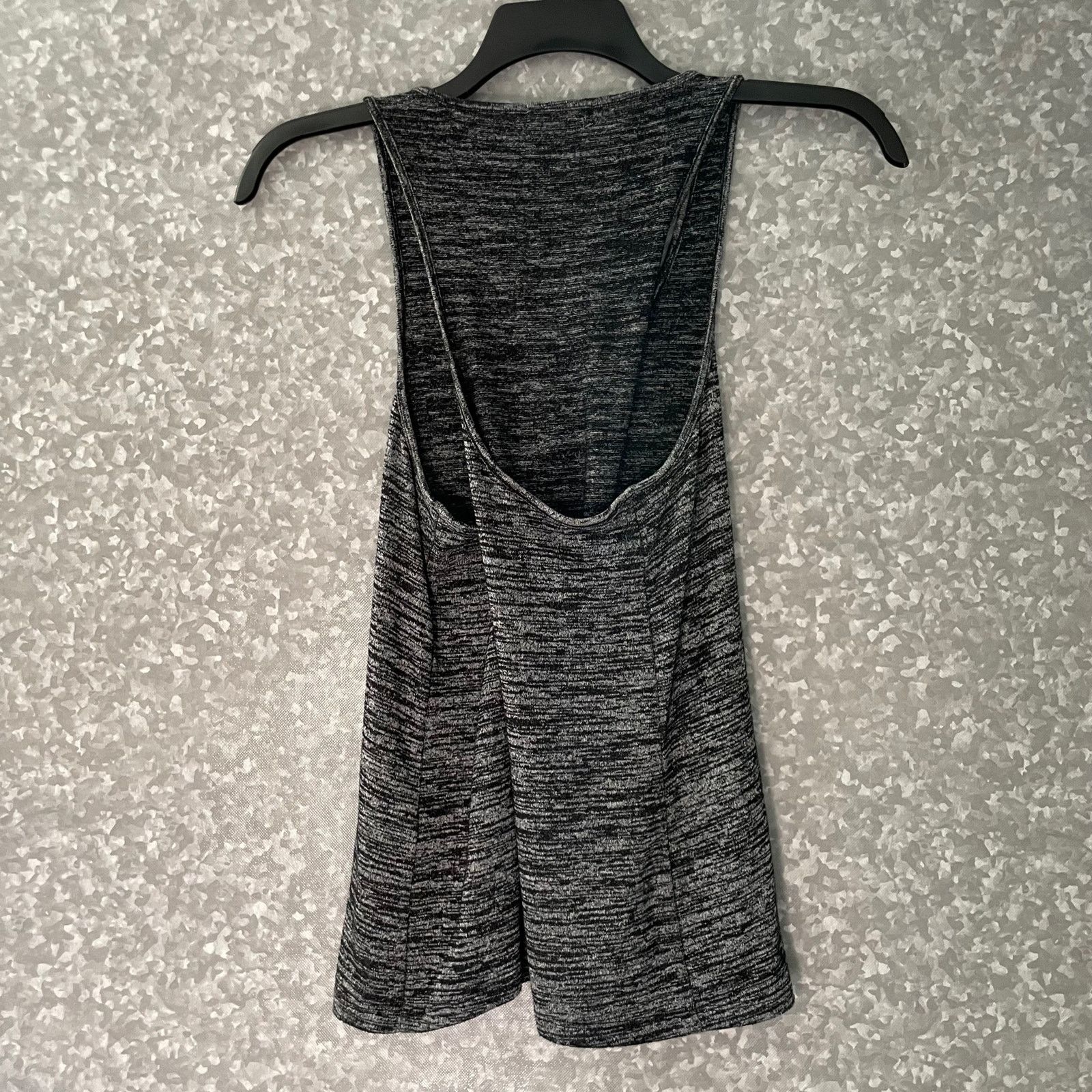 Rag & Bone Rag & Bone Jean Twist Back Gray & Black Heather Tank Top Size XS / US 0-2 / IT 36-38 - 7 Thumbnail