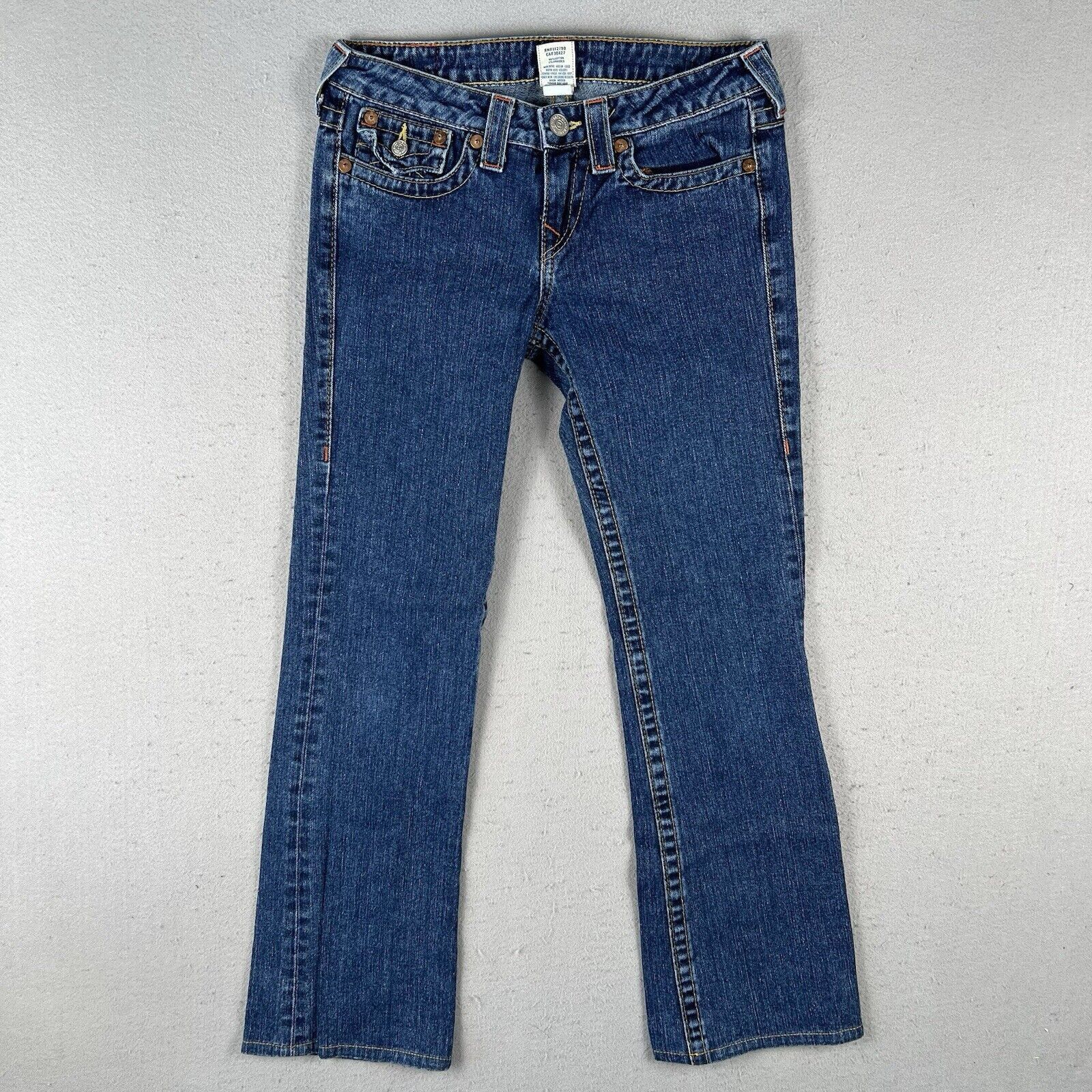 $319 NWT True Religion Becky Disco store Crystal Button Boot Cut Jeans