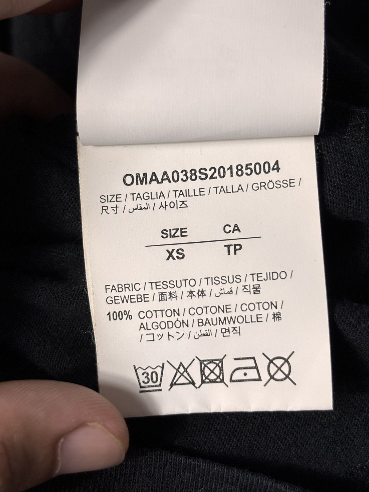 Off-White Off-White Caravaggio Black T Shirt Size US XS / EU 42 / 0 - 5 Thumbnail