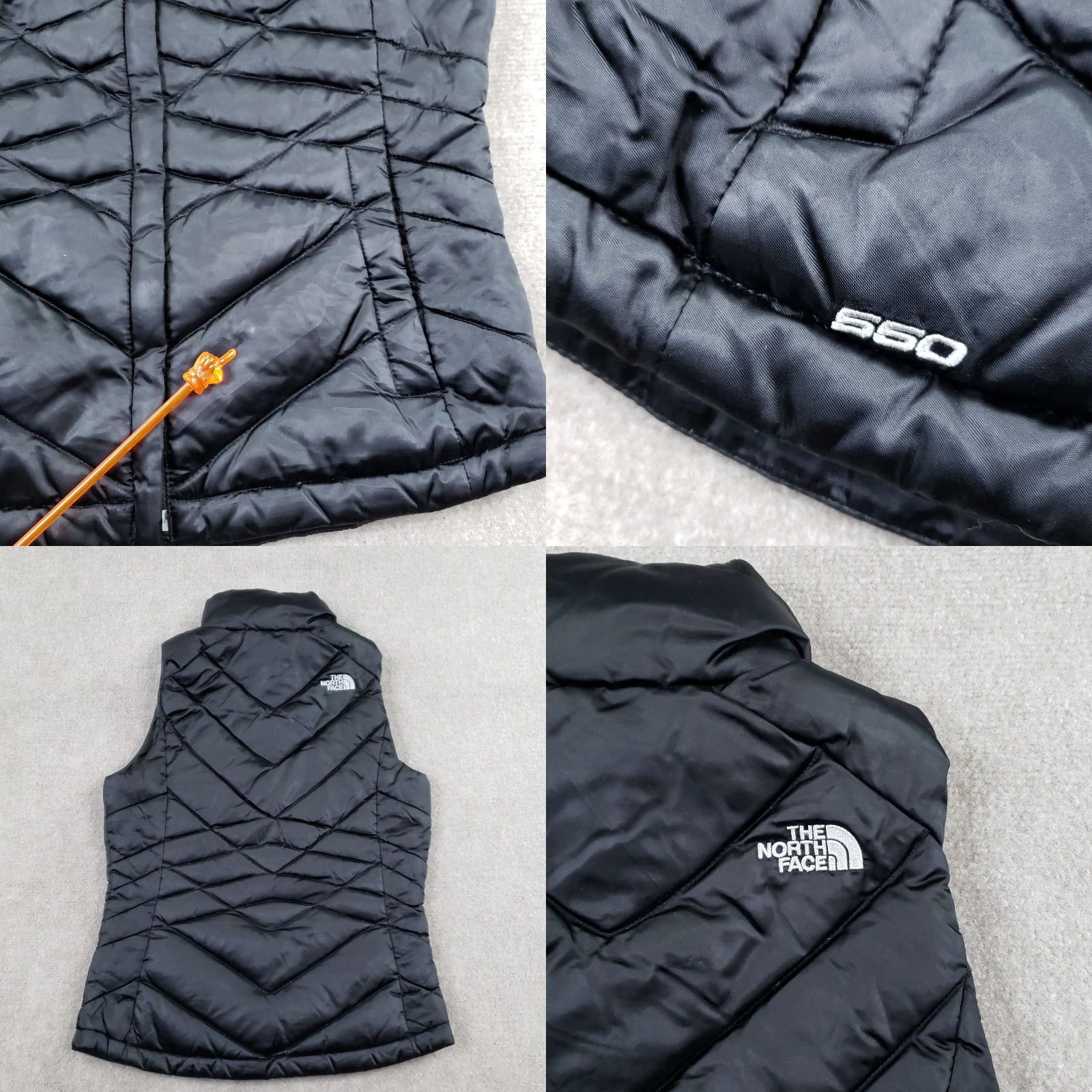 The North Face The North Face Vest Womens XS Black Down Puffer Full Zip Aconcagua 550 Nylon Sleeveless Jacket - Not sure: ensure order. Size XS / US 0-2 / IT 36-38 - 9 Thumbnail