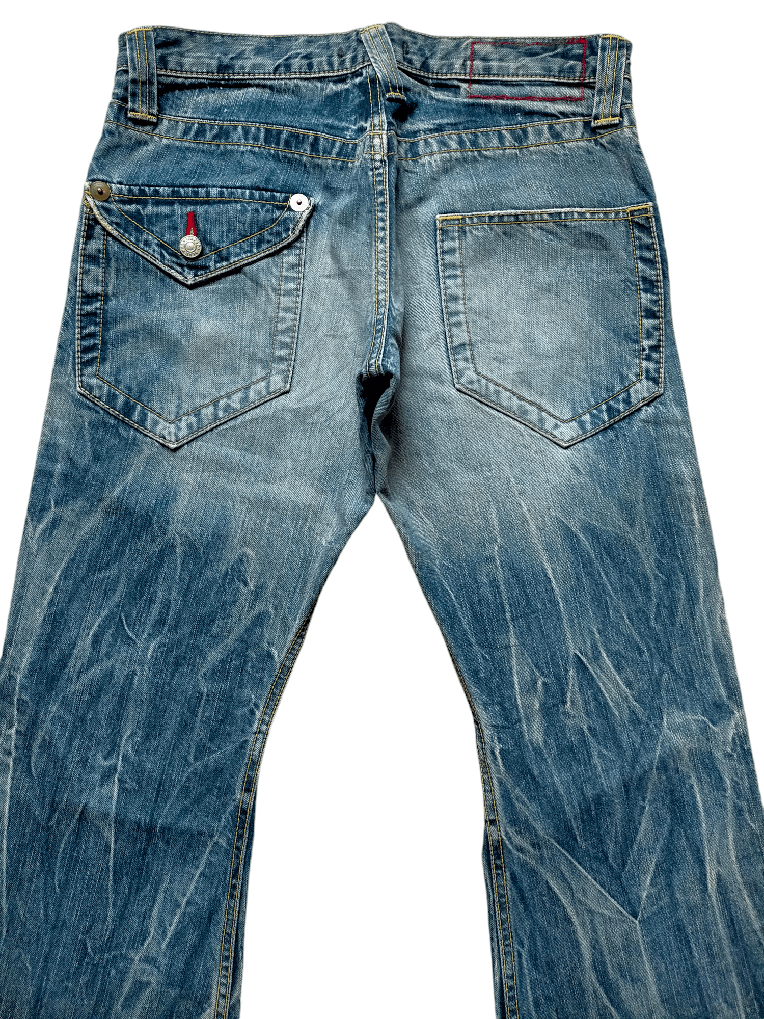 Hysteric Glamour × Japanese Brand Flare Jeans Blue Way Japan Low rise Boot cut denim Size US 30 / EU 46 - 9 Thumbnail