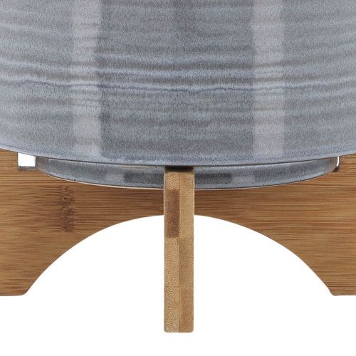 Designer × Homemade CERAMIC 8" PLANTER ON STAND, BLUE FADE Size US L / EU 52-54 / 3 - 7 Thumbnail