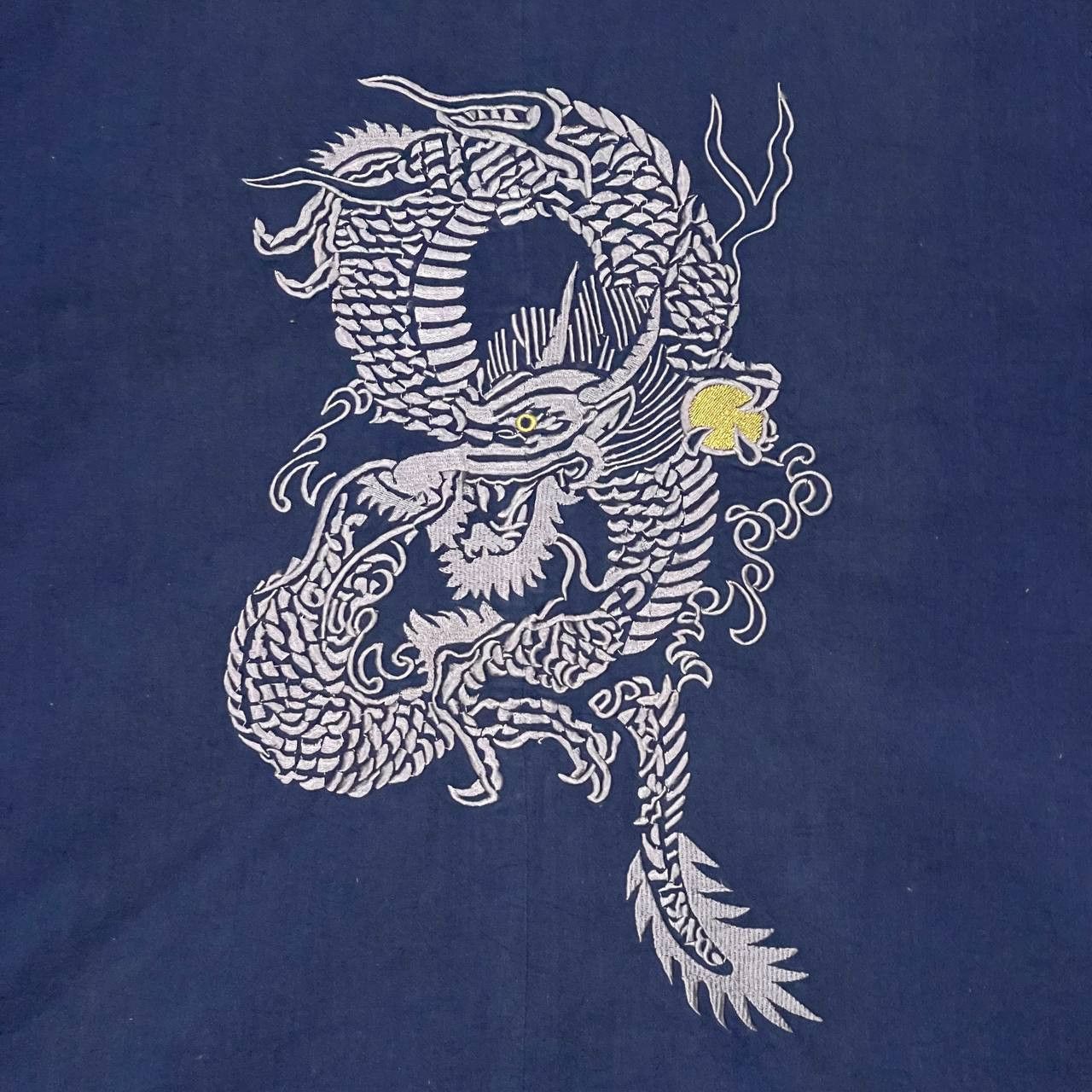 Edition Japan Vtg Monk's Clothes Kimono Japan Dragon Indigo Edition Japan Size US L / EU 52-54 / 3 - 4 Thumbnail