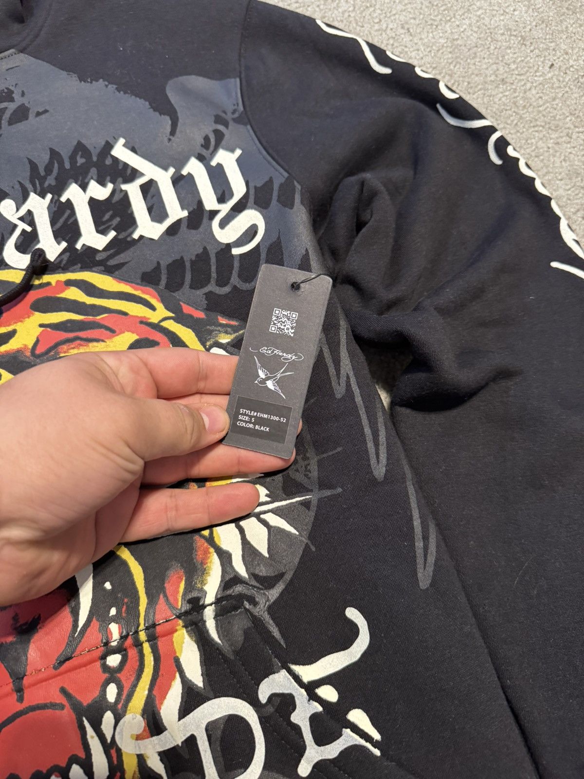 Ed Hardy Mens Hoodie Ed Hardy Black Size US S / EU 44-46 / 1 - 9 Thumbnail