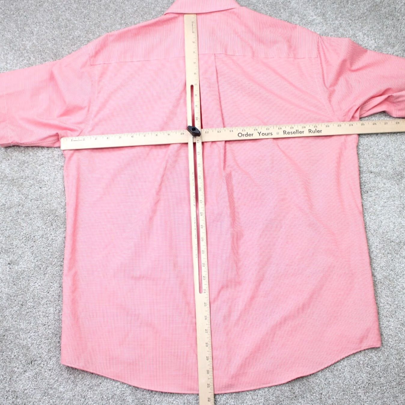 Jos. A. Bank Jos. A. Bank Shirt Mens Large Red/White Check Traveler's Cotton Short Sleeve Size US L / EU 52-54 / 3 - 6 Thumbnail