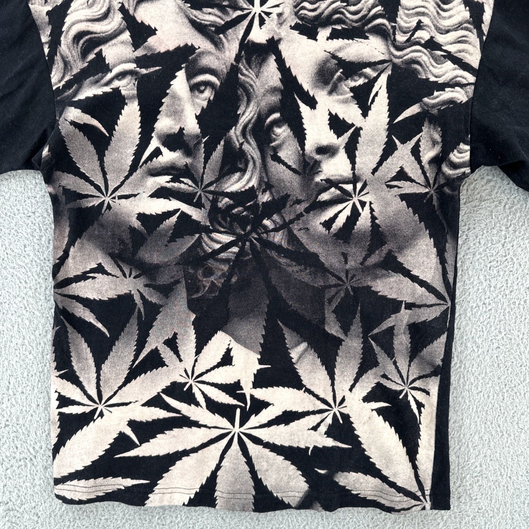 Vintage MNWKA Mishka NYC Men’s T-Shirt Black Graphic Print Cannabis Art Crew Neck Short Sleeve Size S Mens Size US S / EU 44-46 / 1 - 4 Thumbnail