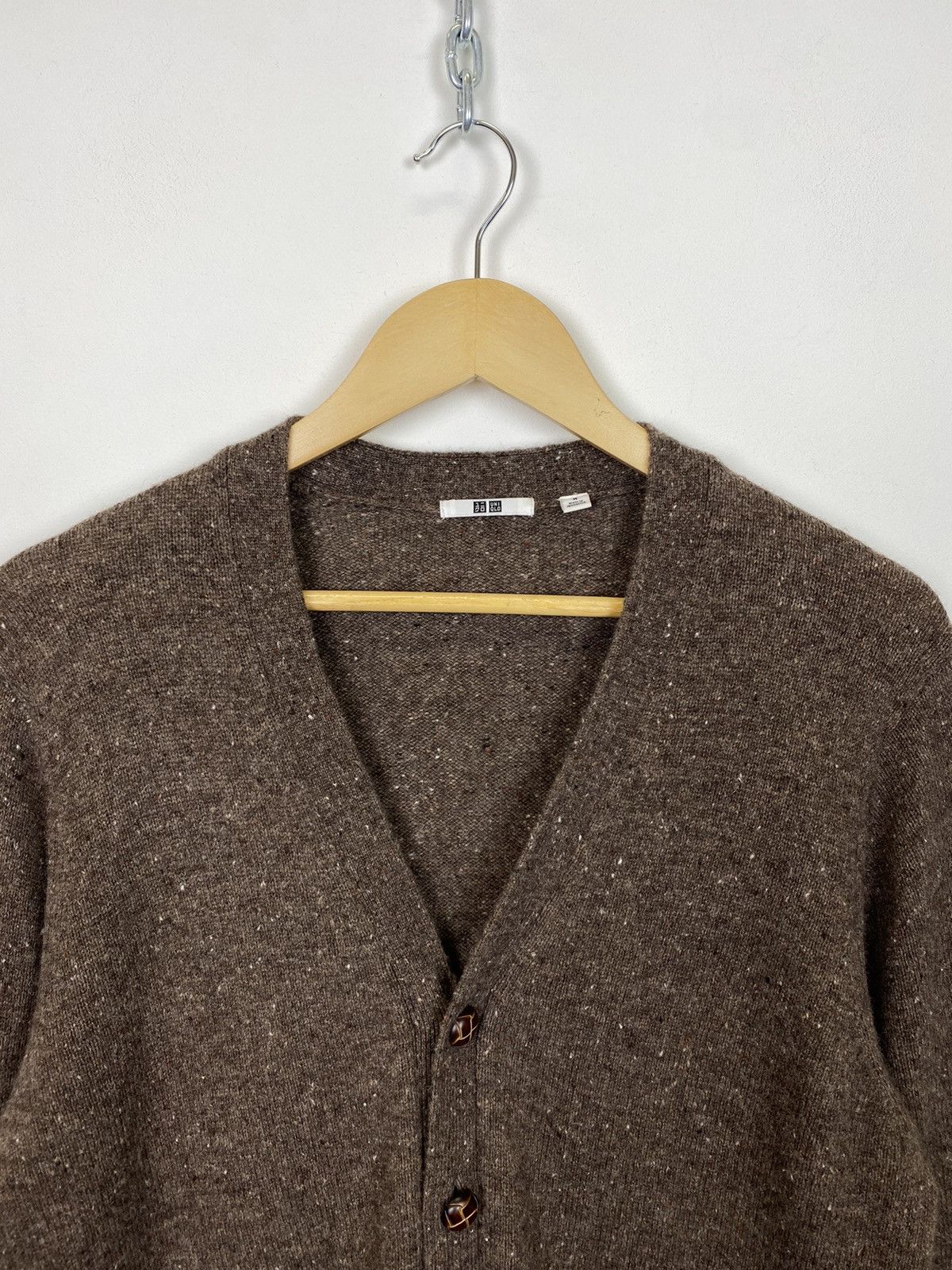 Uniqlo Uniqlo Wool/Nylon Men’s Cardigan Chunky Knit V-Neck Luxury Size US M / EU 48-50 / 2 - 2 Thumbnail