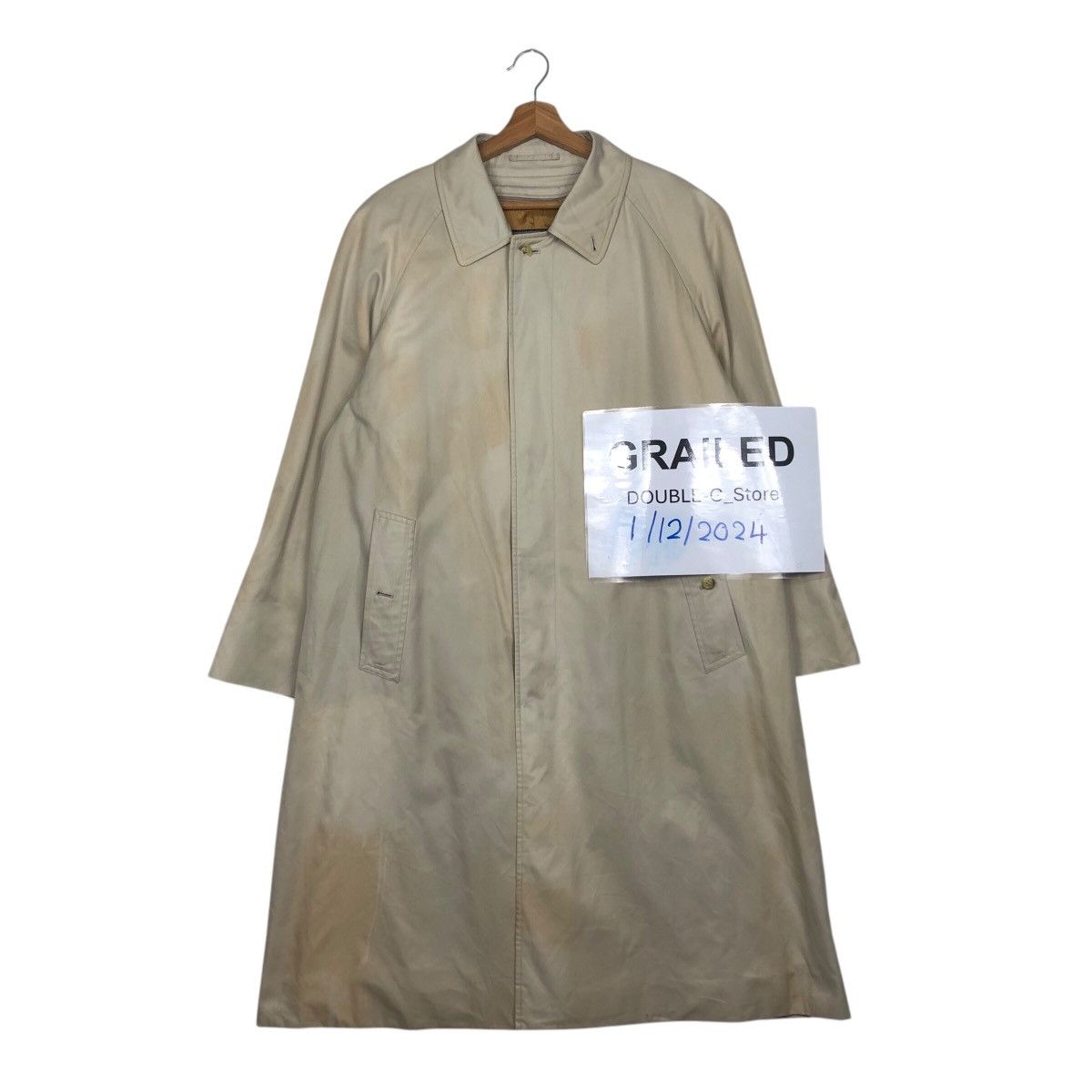 Burberry 📌Vintage Long Jacket Burberrys Nova Check Blanket Lining Size US M / EU 48-50 / 2 - 1 Thumbnail