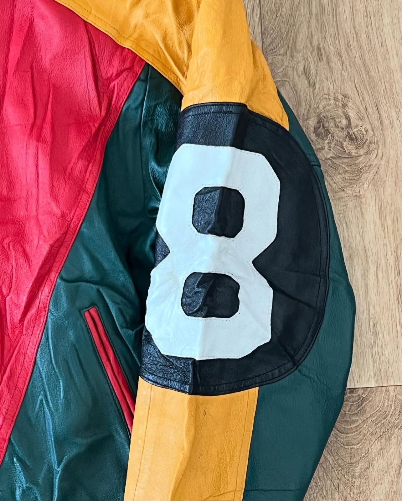 Michael Hoban × Vintage Vintage 1990 phase 2 Leather 8 ball Jacket Size US XL / EU 56 / 4 - 8 Thumbnail